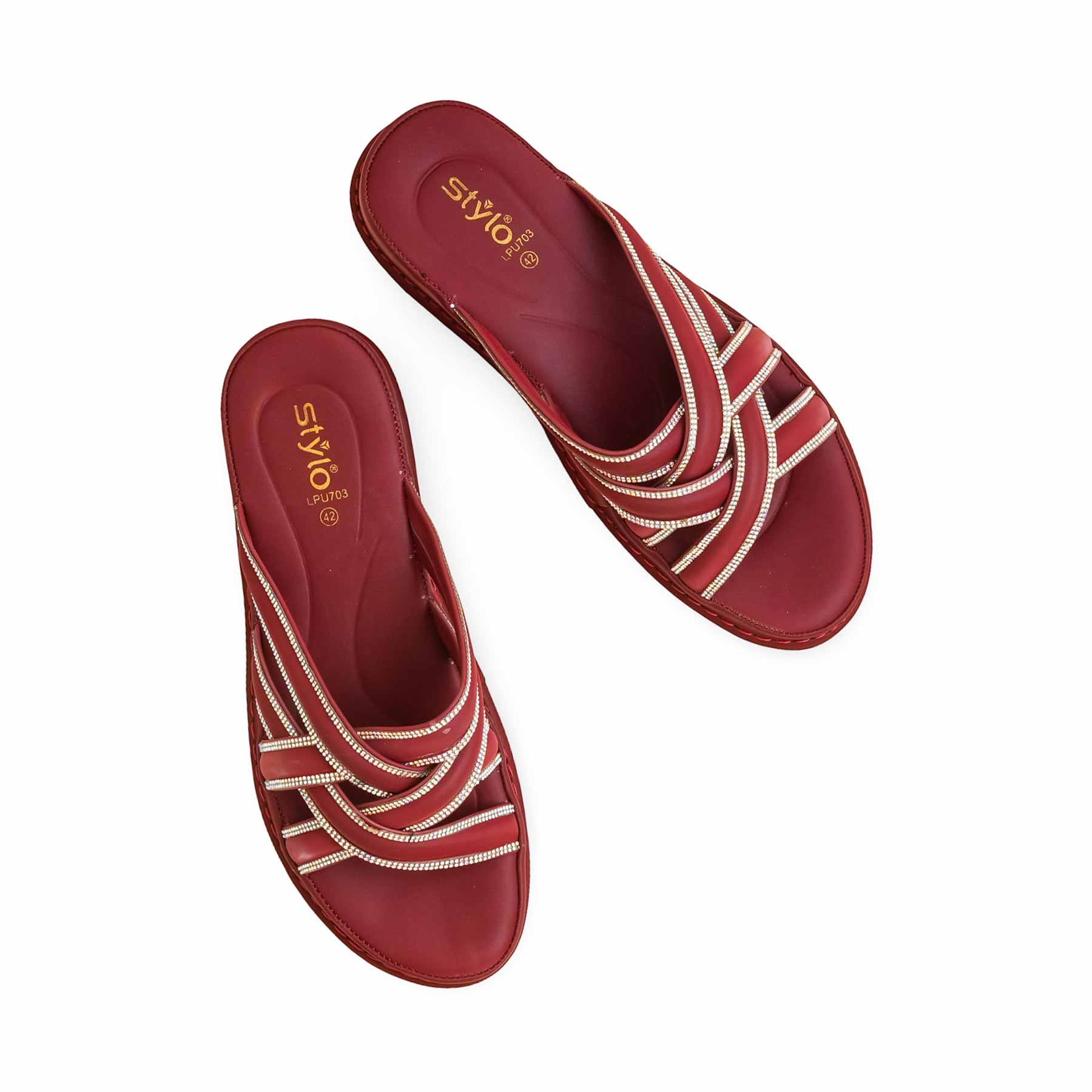 Maroon Formal Slipper LPU703 - Image 5