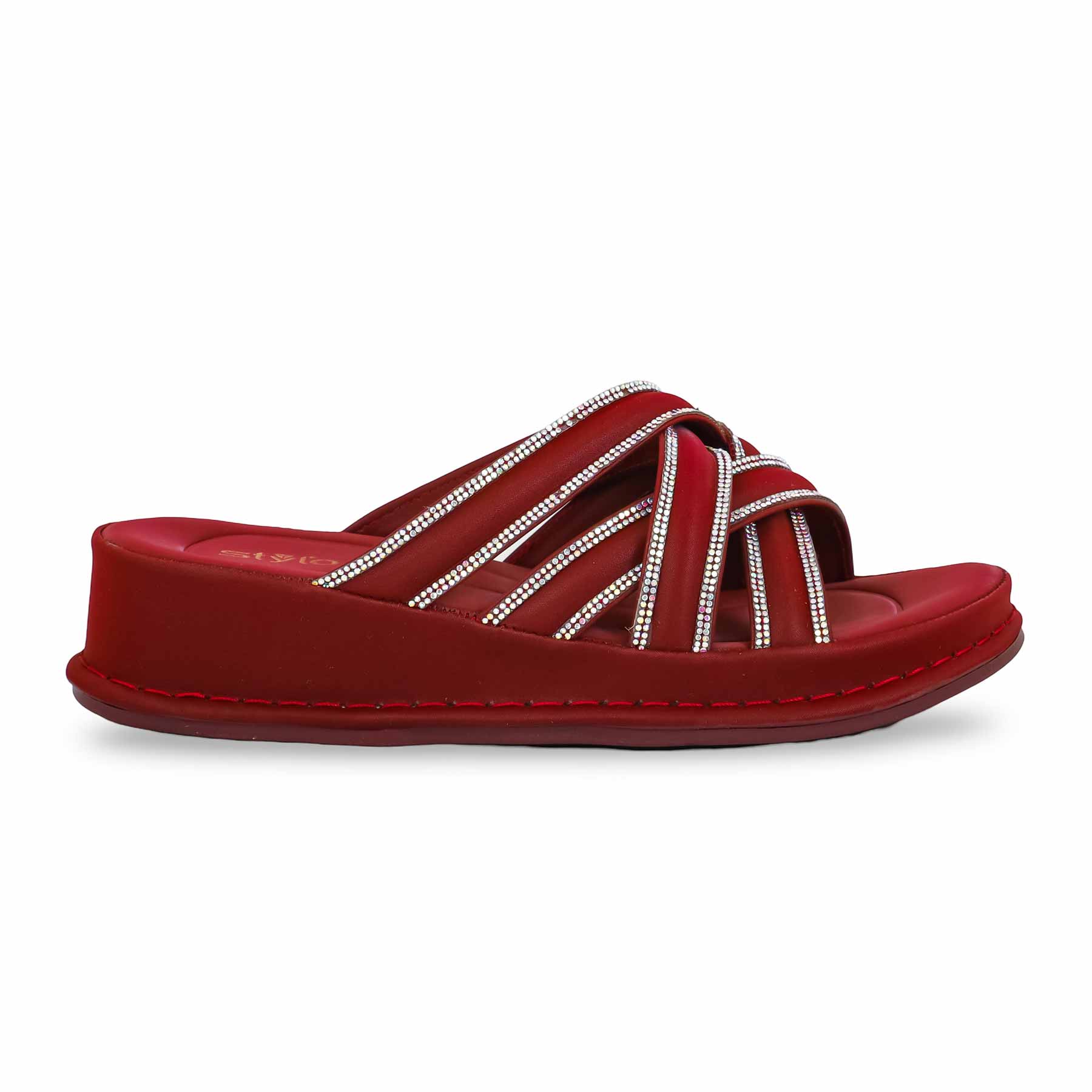 Maroon Formal Slipper PU0520 - Image 2
