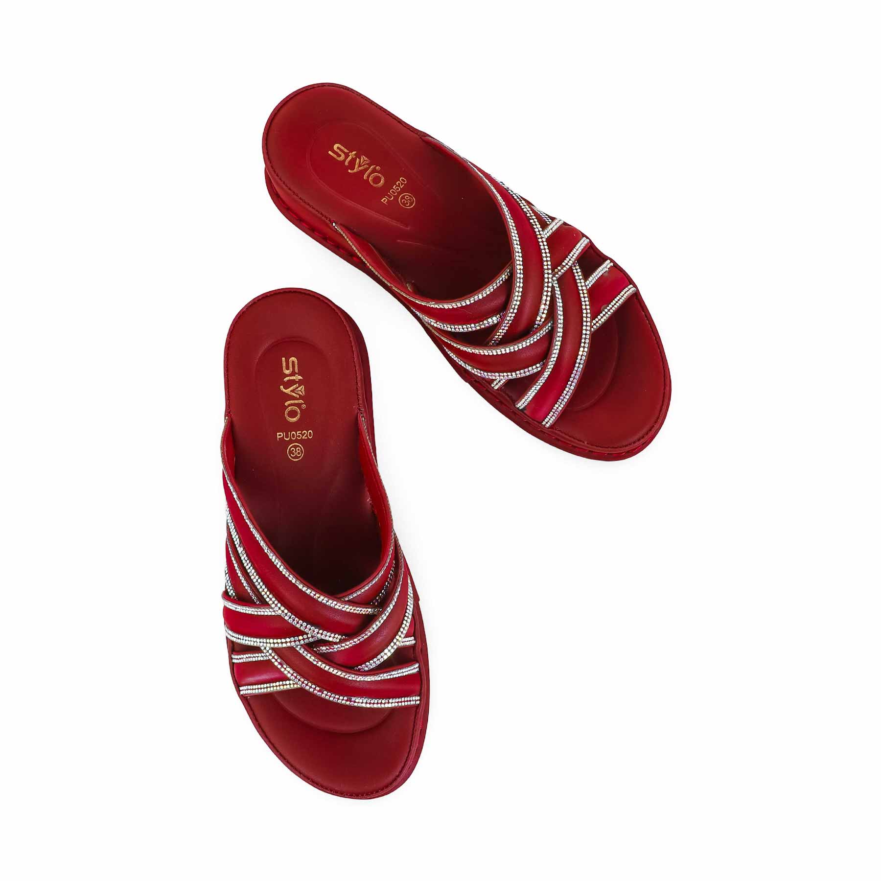 Maroon Formal Slipper PU0520 - Image 5