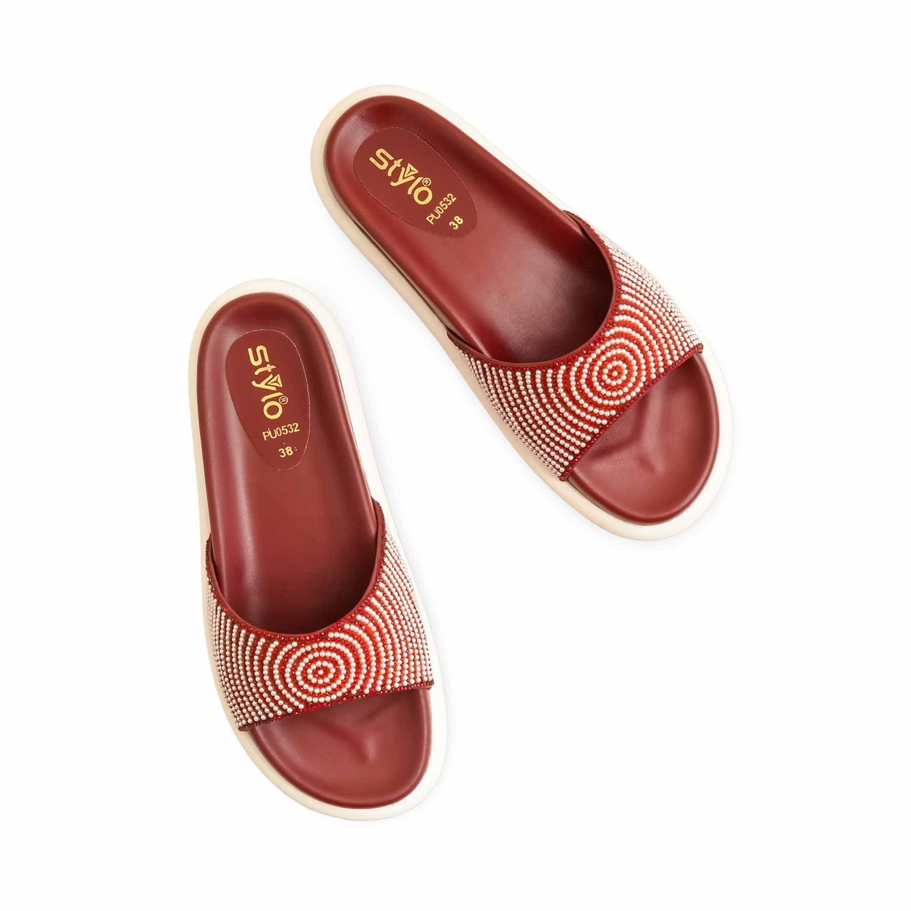 Maroon Formal Slipper PU0532 - Image 5