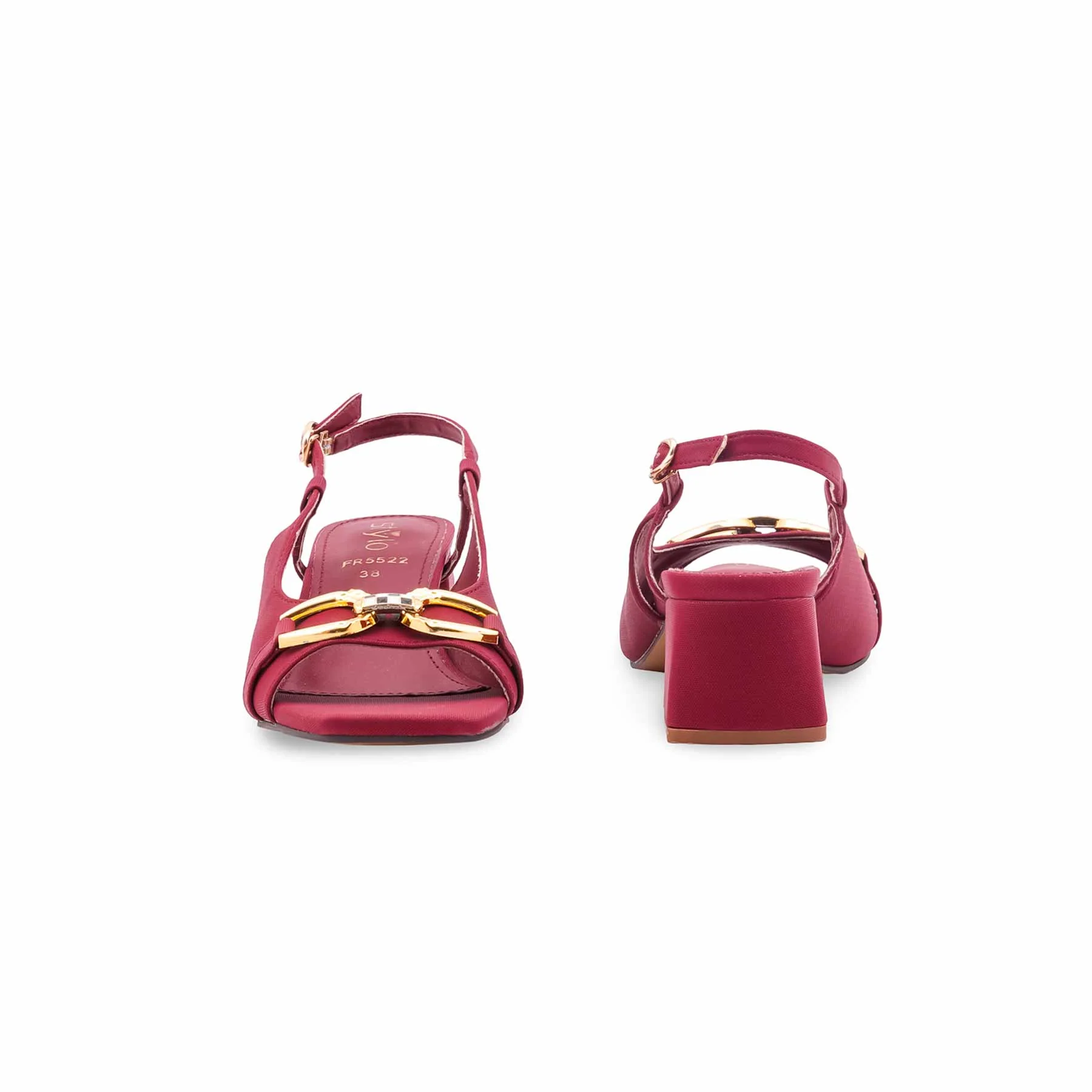 Maroon Formal Women Sandal FR5522 - Image 4