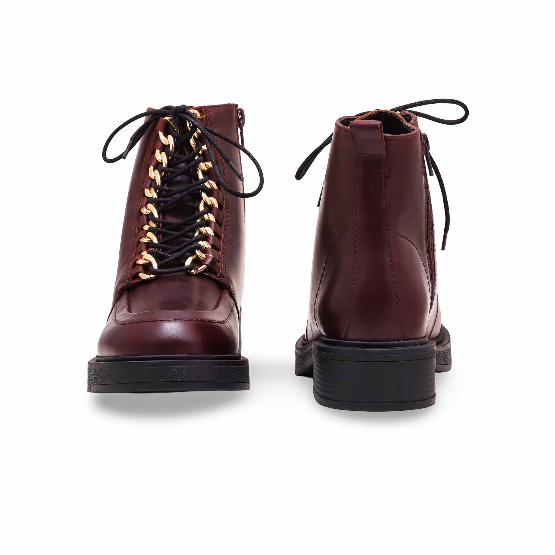 Maroon Long Shoes WN9019 - Image 4