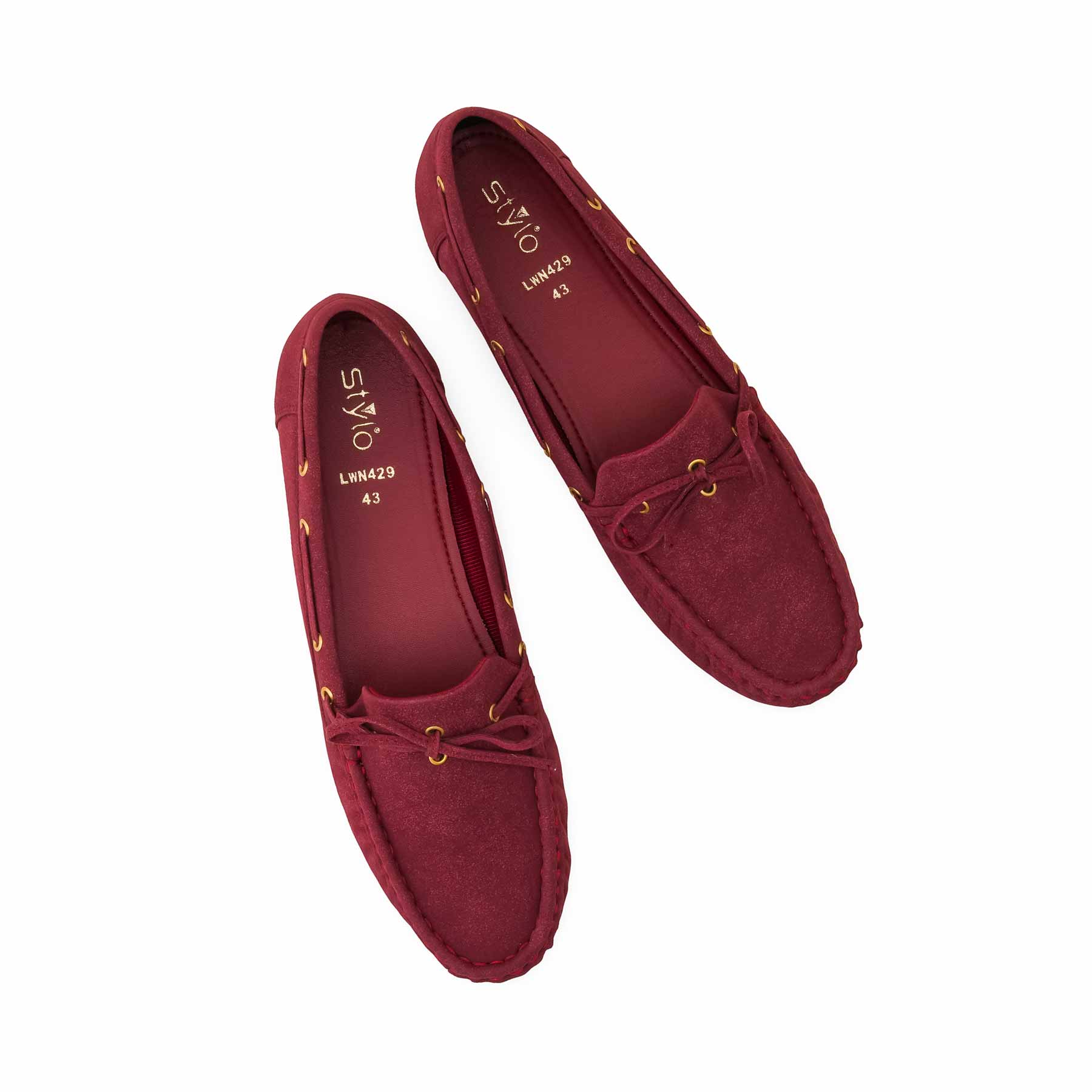 Maroon Moccasin For Ladies LWN429 - Image 6