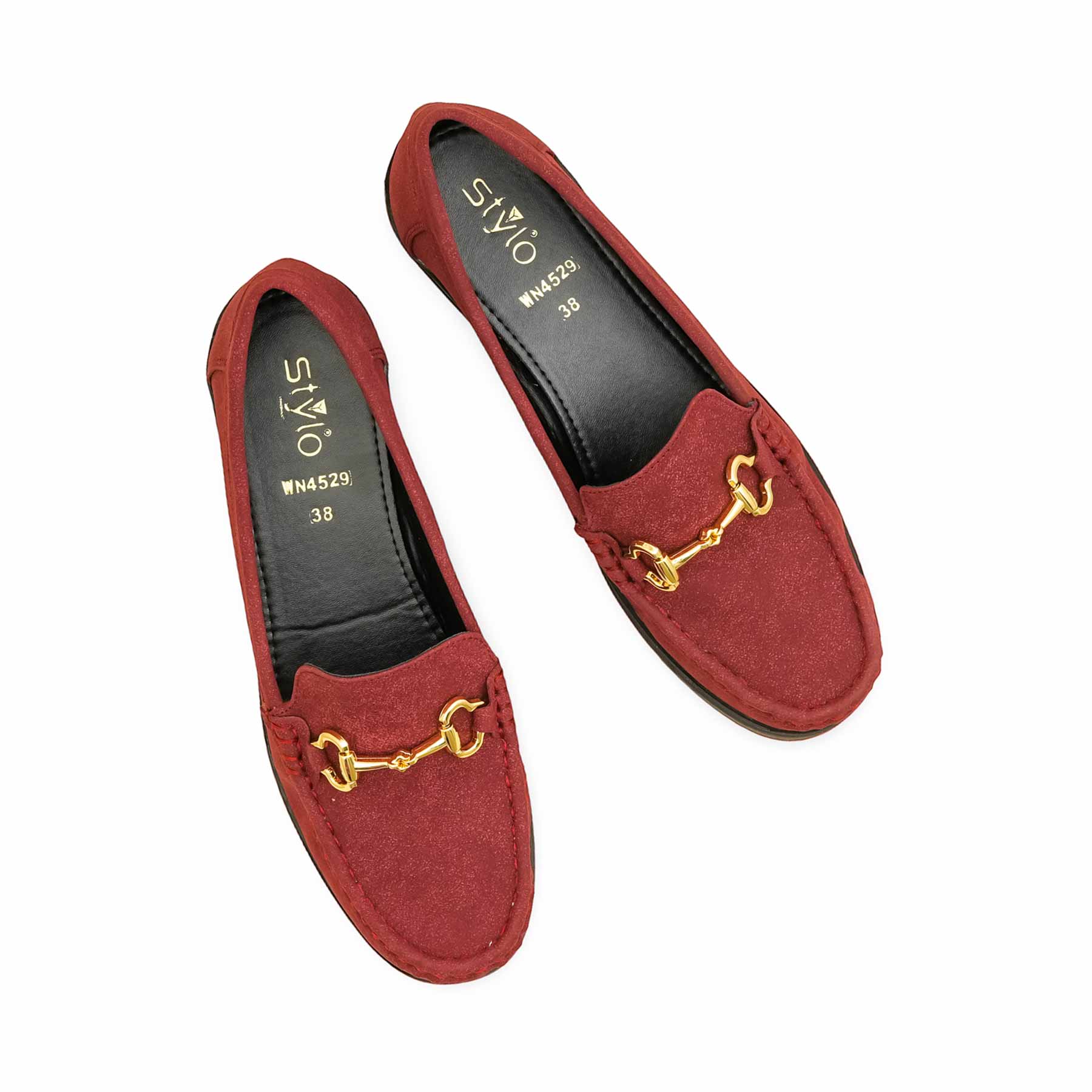 Maroon Moccasin For Ladies WN4529 - Image 5