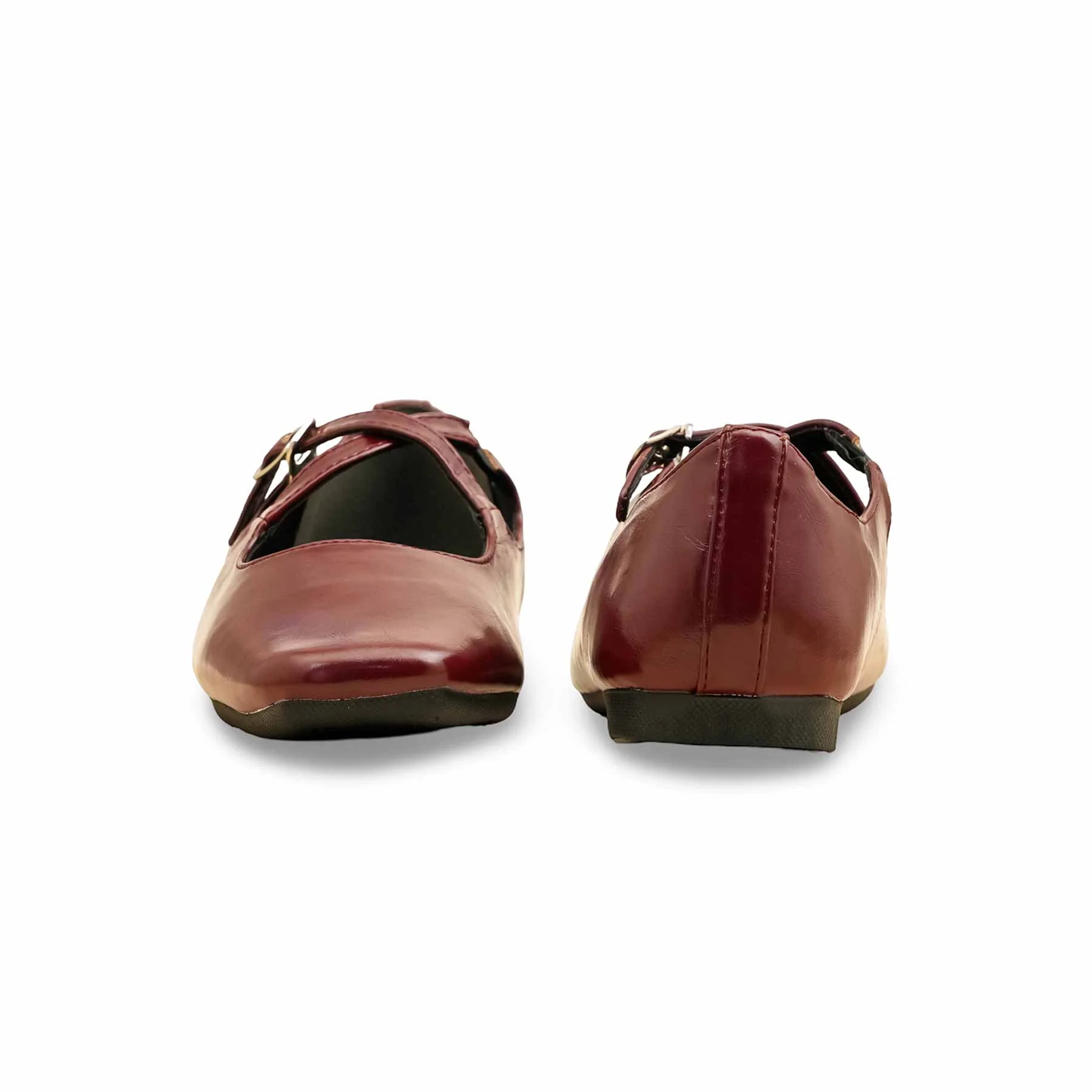 Maroon Pumps For Ladies WN1232 - Image 5