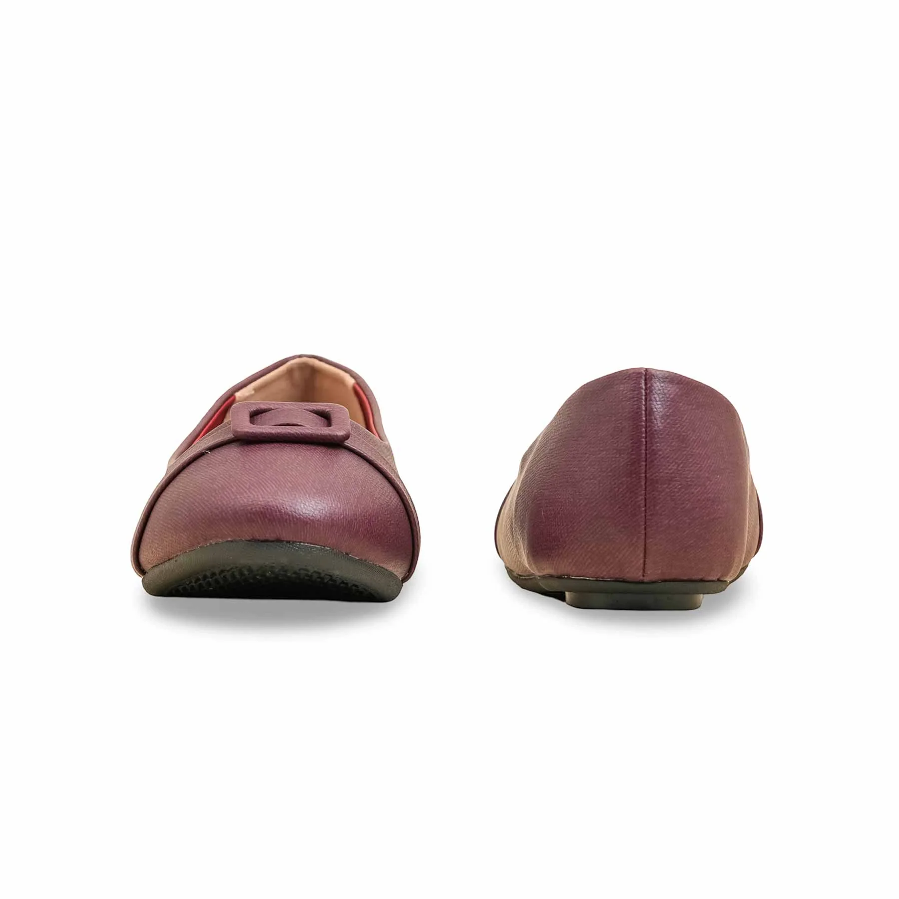 Maroon Pumps For Ladies WN1322 - Image 4