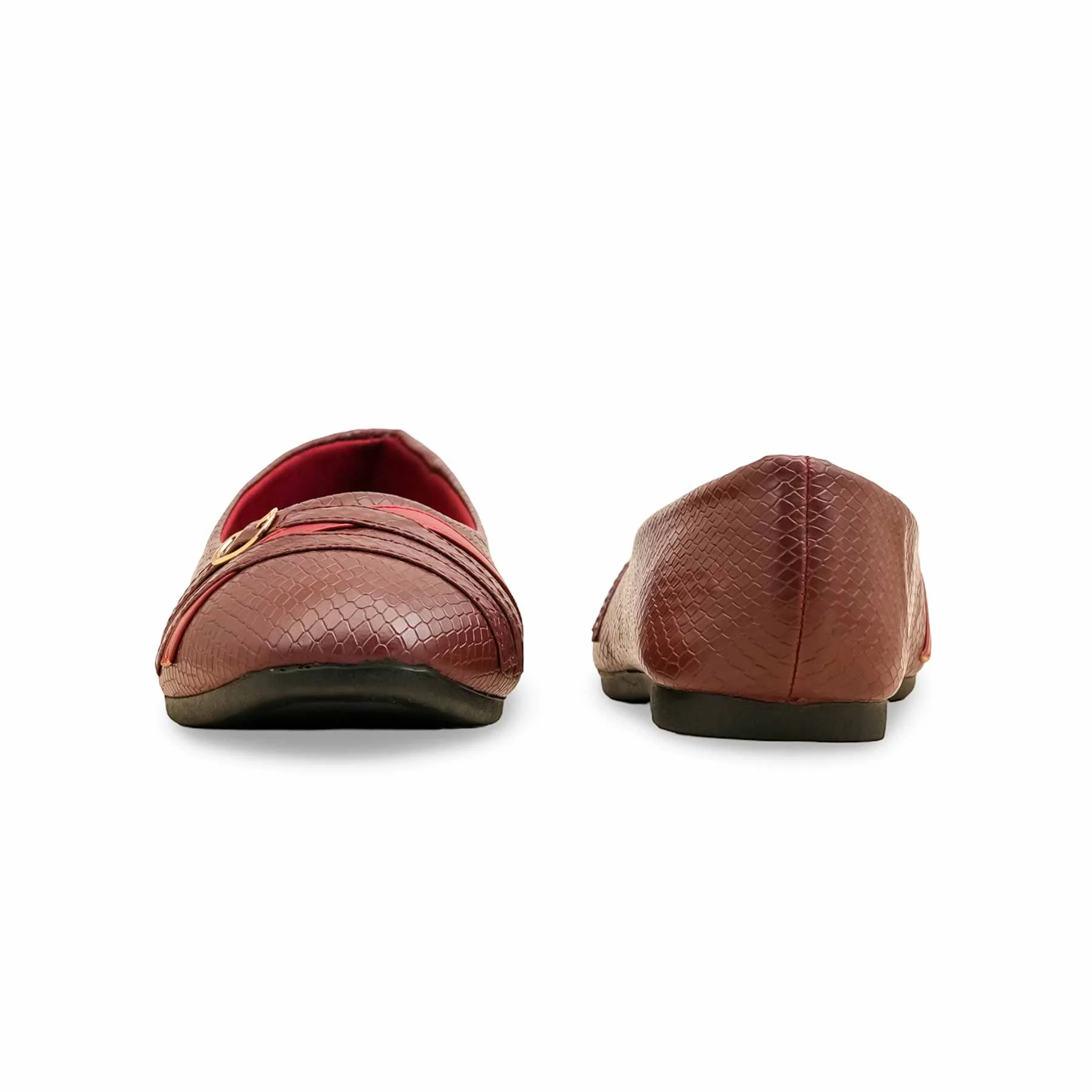 Maroon Pumps For Ladies WN1364 - Image 5