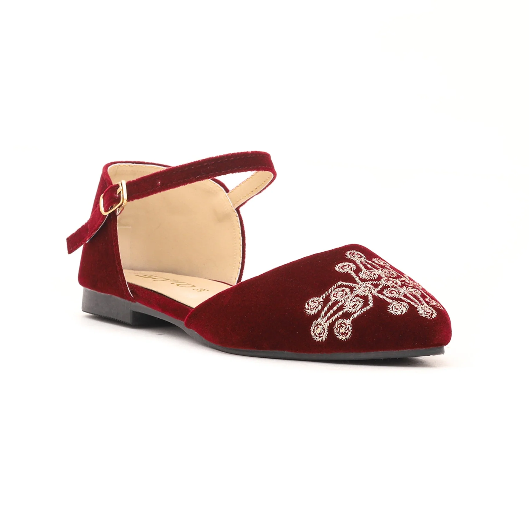 Women Maroon Pumps WN0809 - Image 2