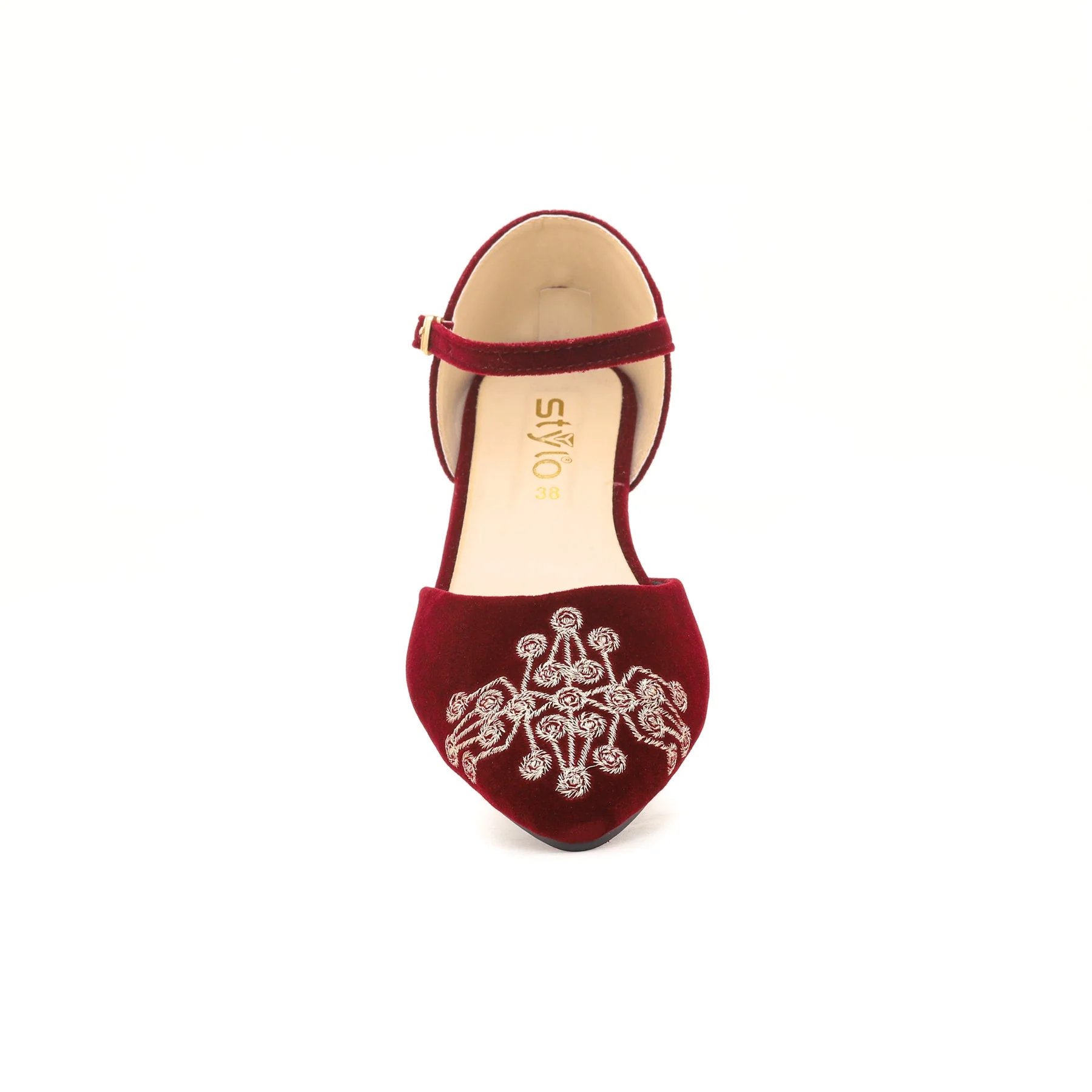 Women Maroon Pumps WN0809 - Image 3
