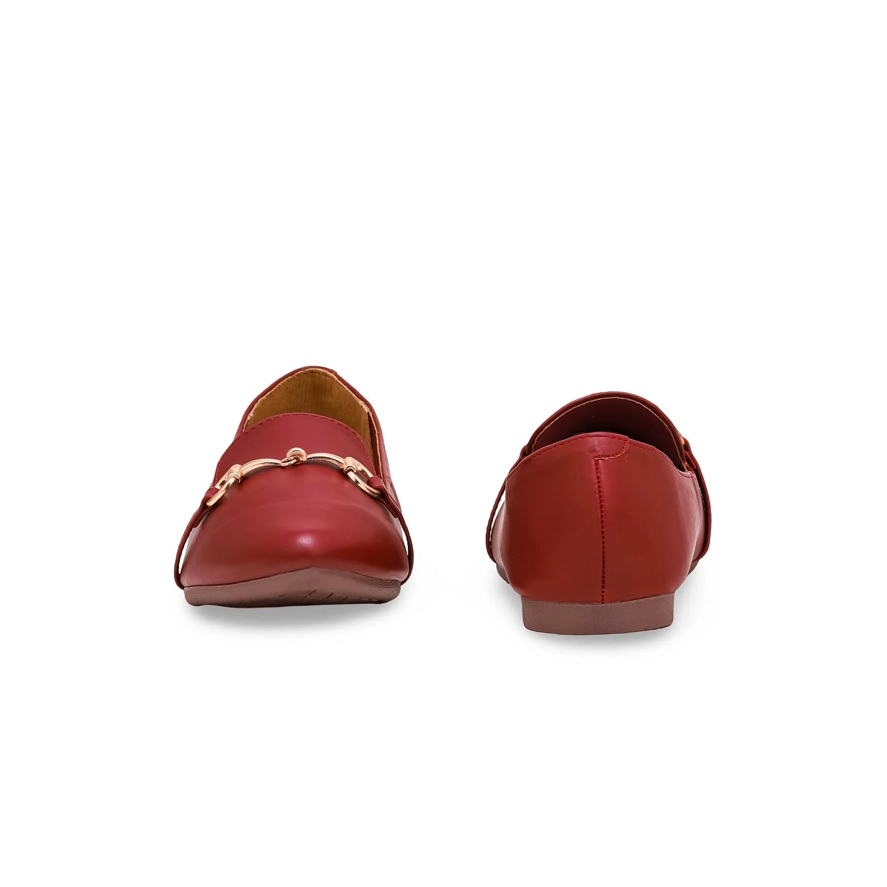 Women's Maroon Pumps WN1030 - Image 3