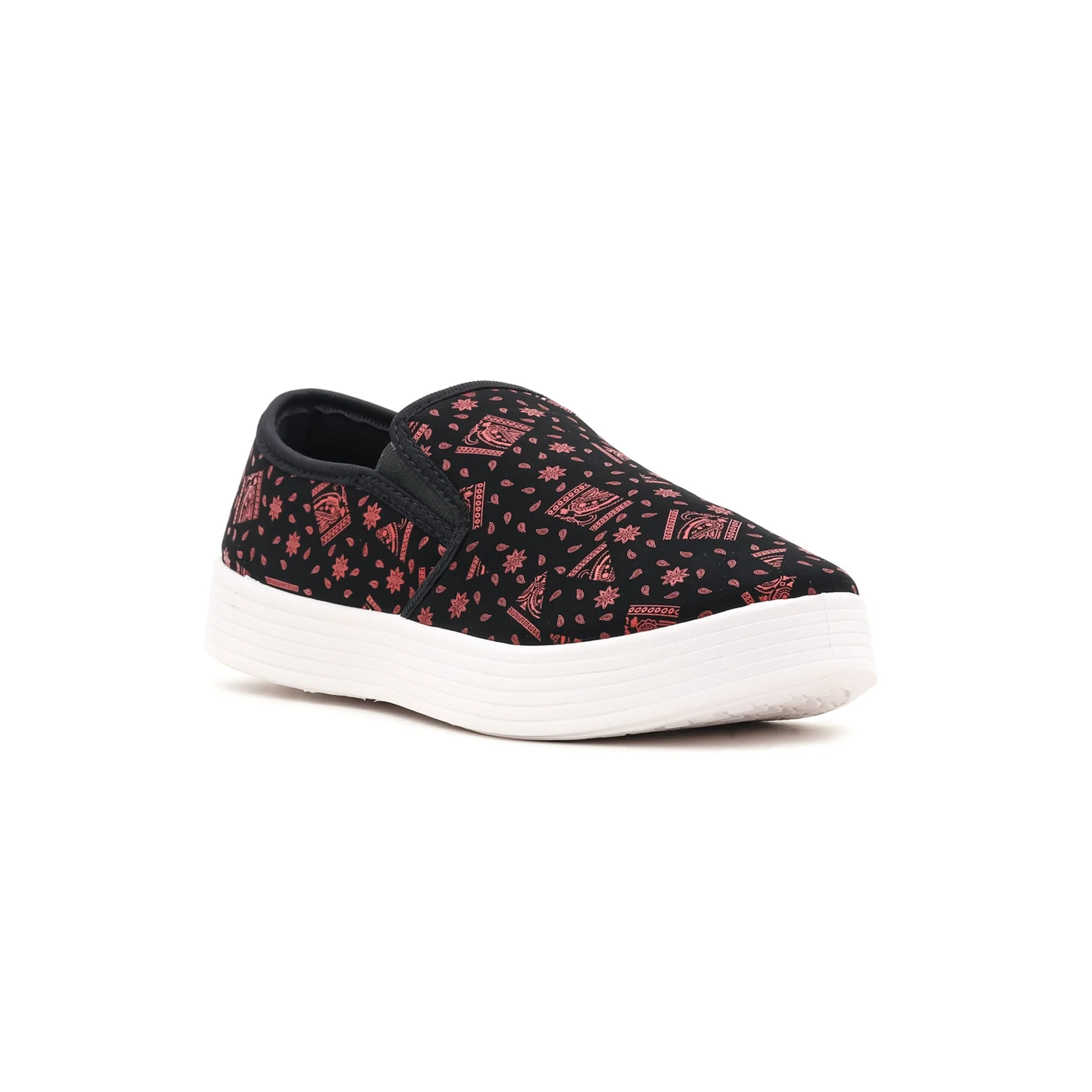 Maroon Slip Ons AT9065 - Image 2