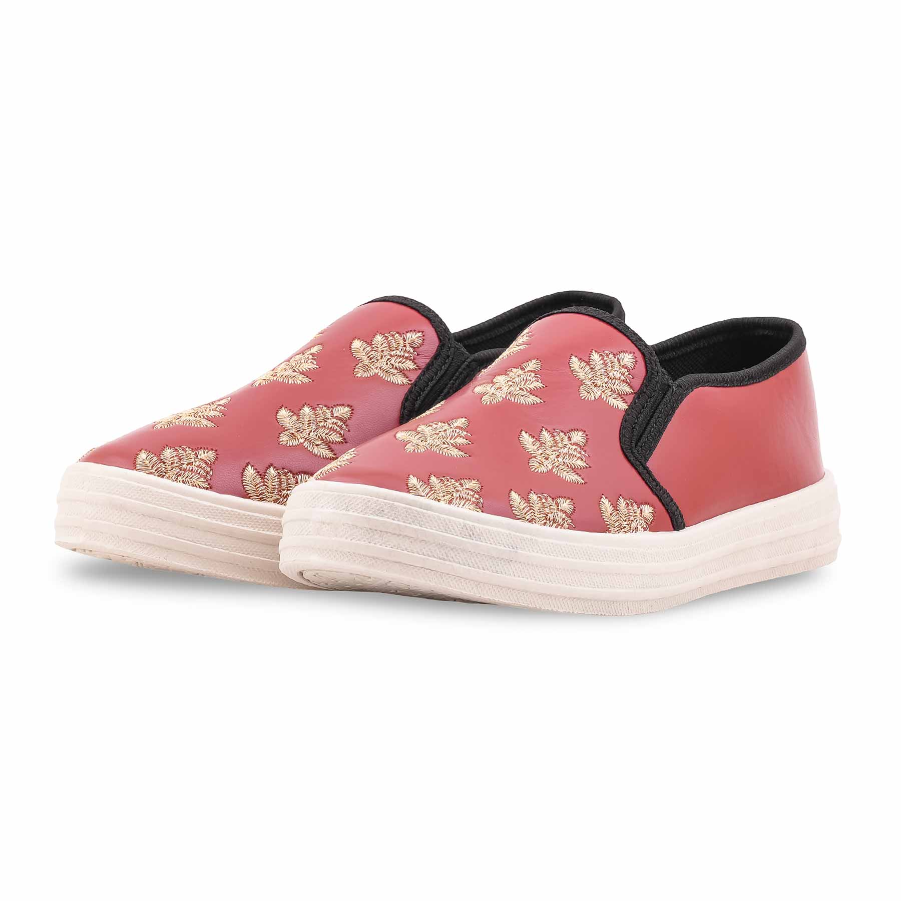 Maroon Sneaker For Ladies WN6205 - Image 16