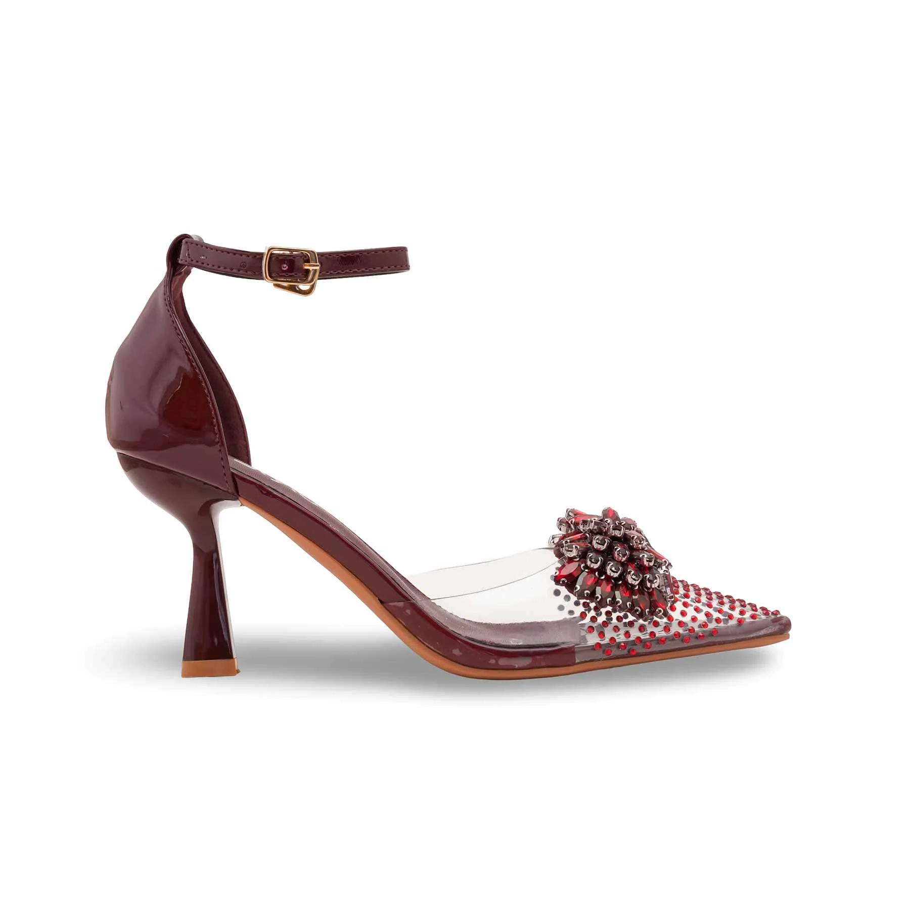 Maroon Women Court Shoes WN7521 - Image 2