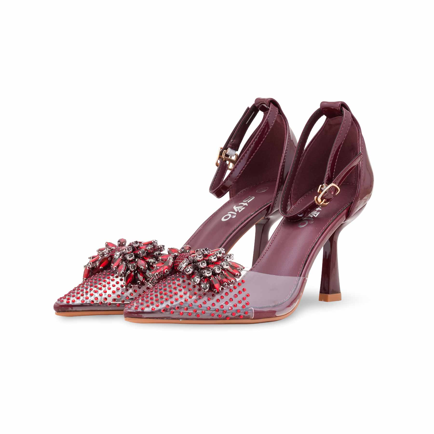 Maroon Women Court Shoes WN7521 - Image 3