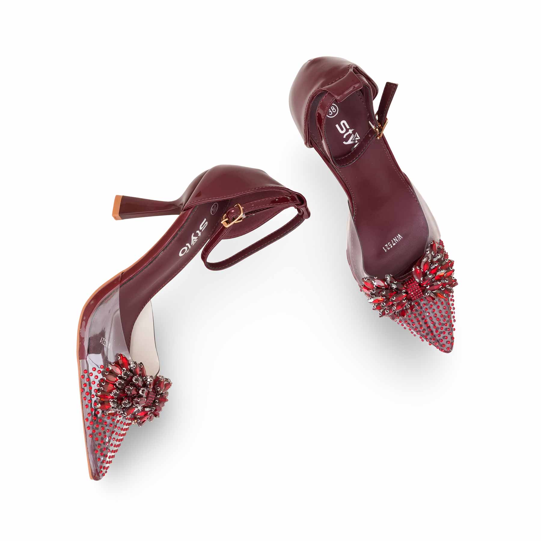 Maroon Women Court Shoes WN7521 - Image 5