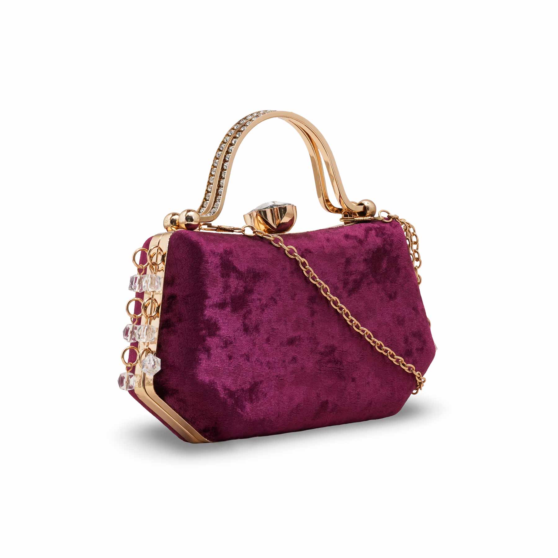 Maroon Women Fancy Clutch P15715 - Image 3