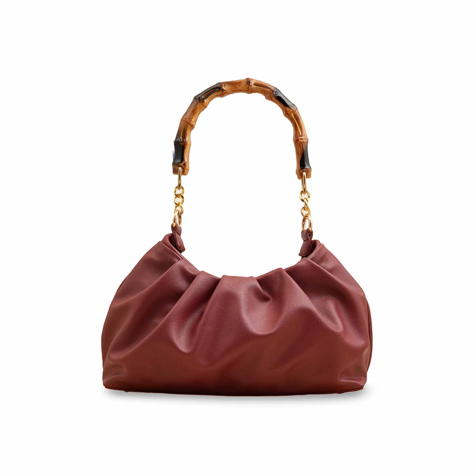 Maroon Women Formal Hand Bag P55819 - Image 2