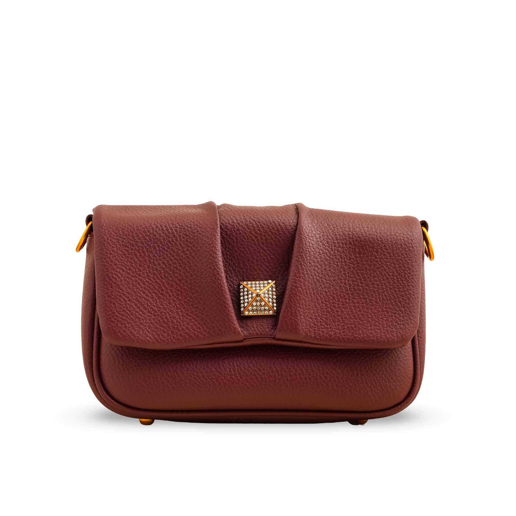 Maroon Women Formal Shoulder Bag P36375 - Image 2