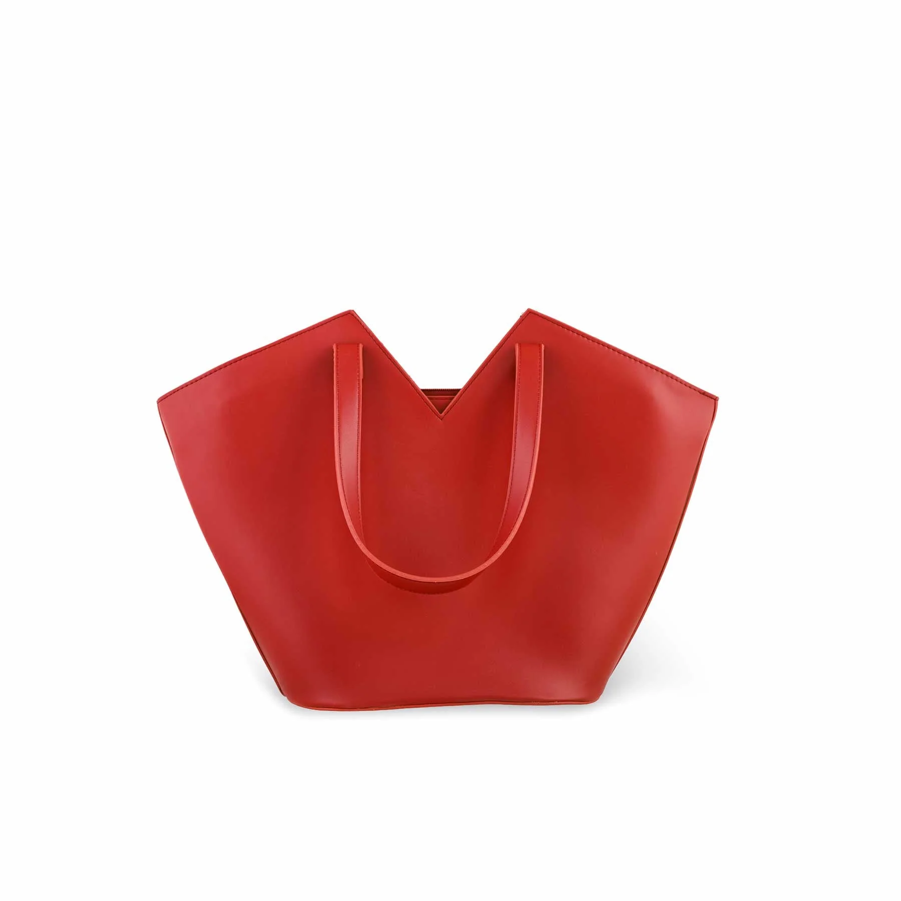 Maroon Women Formal Shoulder Bag P55669 - Image 4