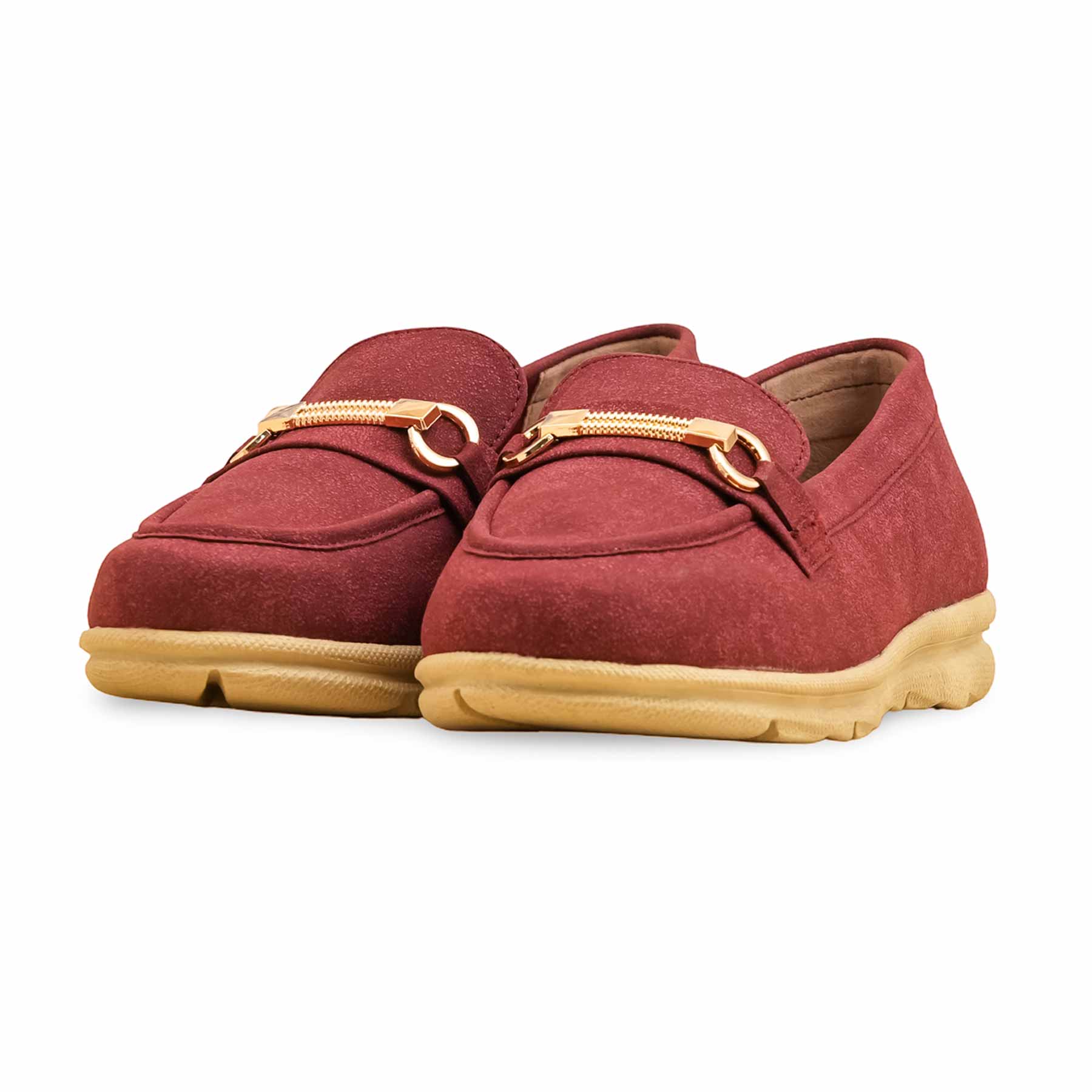Maroon Women Moccasin WN4537 - Image 3