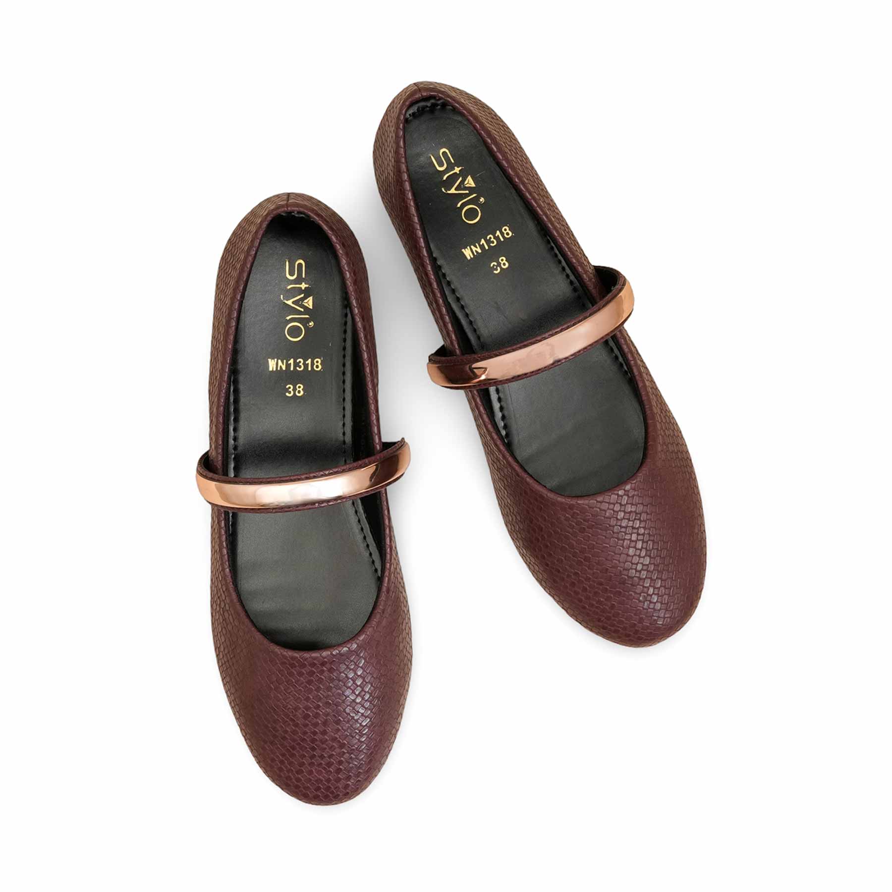 Maroon Women Pumps WN1318 - Image 5