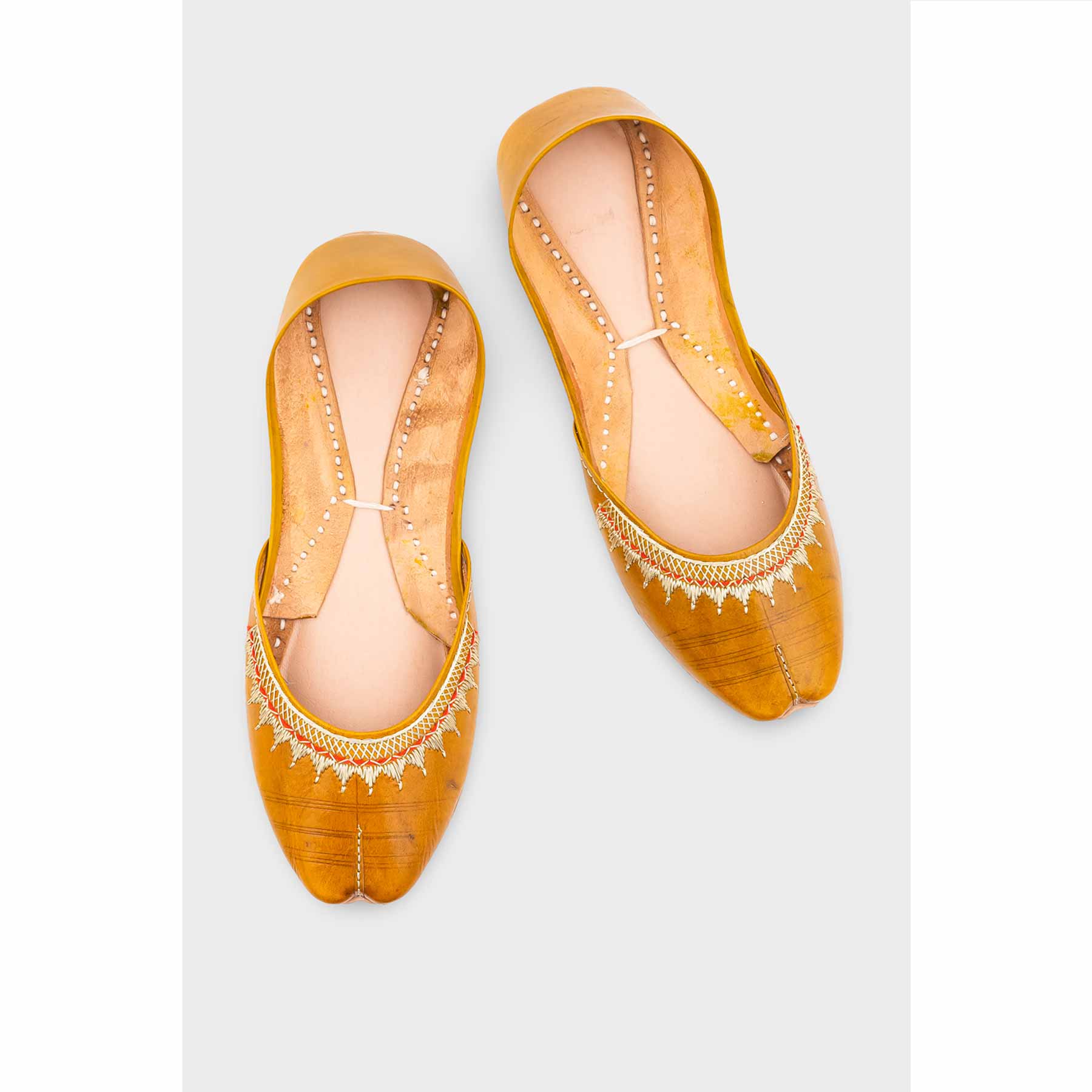 Mehndi Leather Khussa EC8660 - Image 5