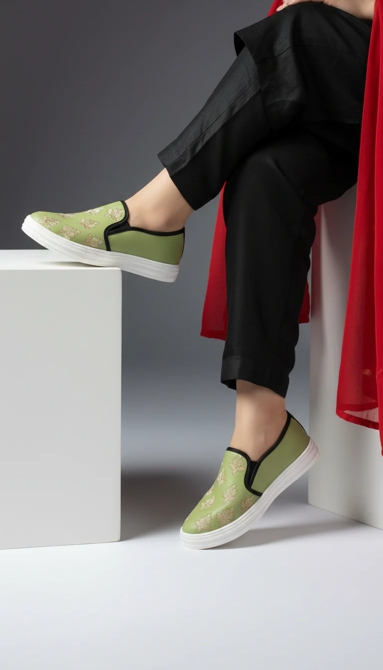 Mehndi Sneaker For Ladies WN6205 - Image 6