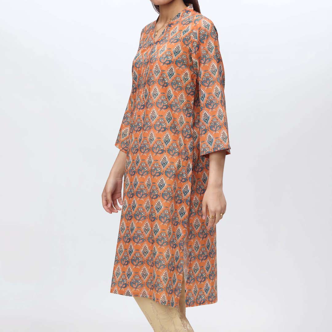1PC-Unstitched Digital Printed Lawn Shirt PS4420 - Image 2