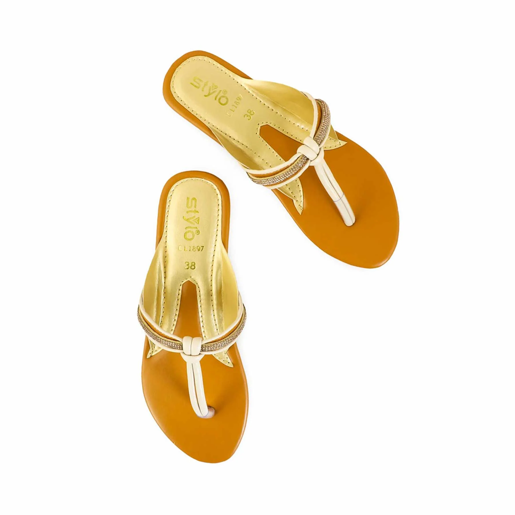 Mustard Casual Chappal CL1897 - Image 5