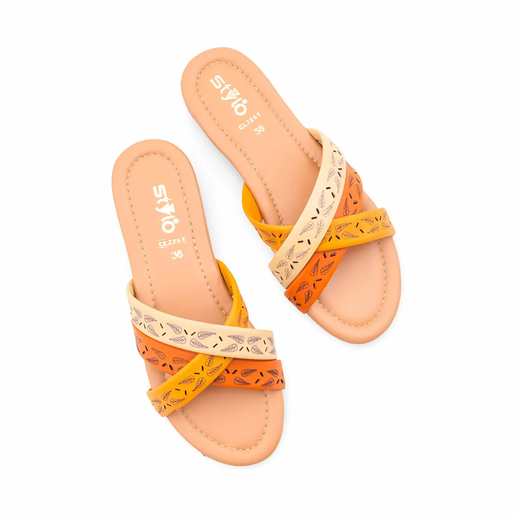Mustard Casual Slipper For Ladies CL2251 - Image 5