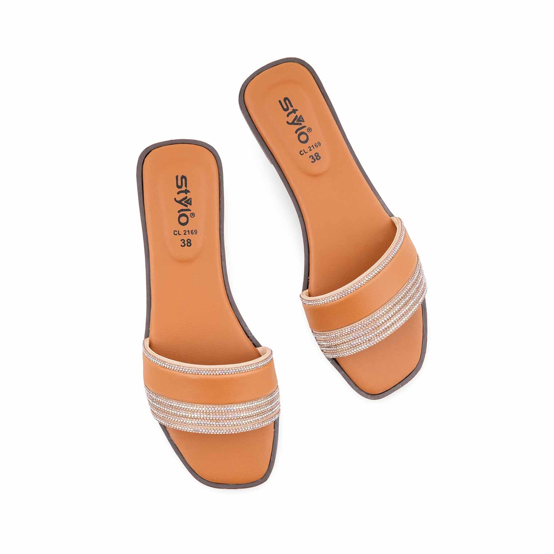 Mustard Casual Slipper For Women CL2169 - Image 5