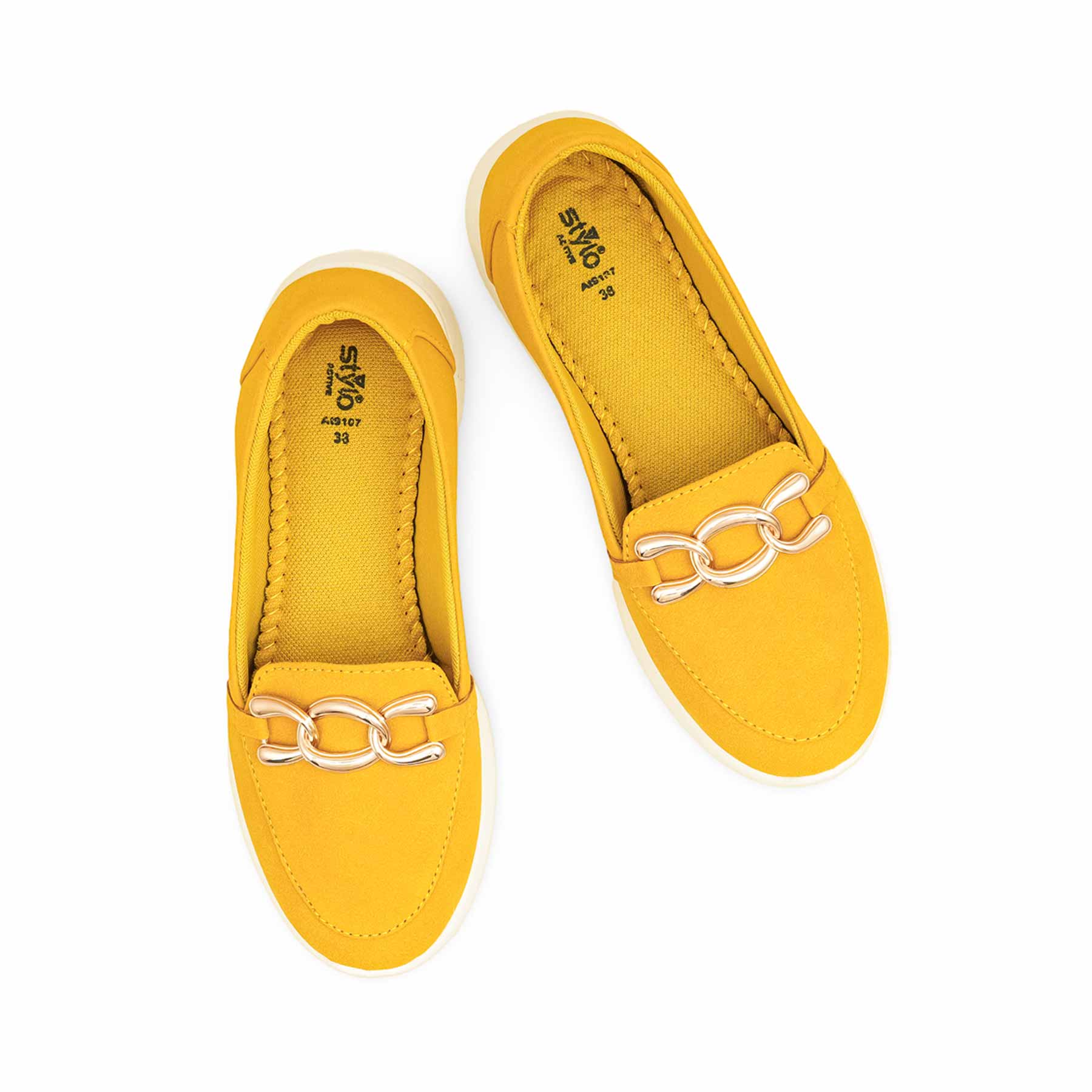 Mustard Casual Sneaker For Ladies AT9107 - Image 5