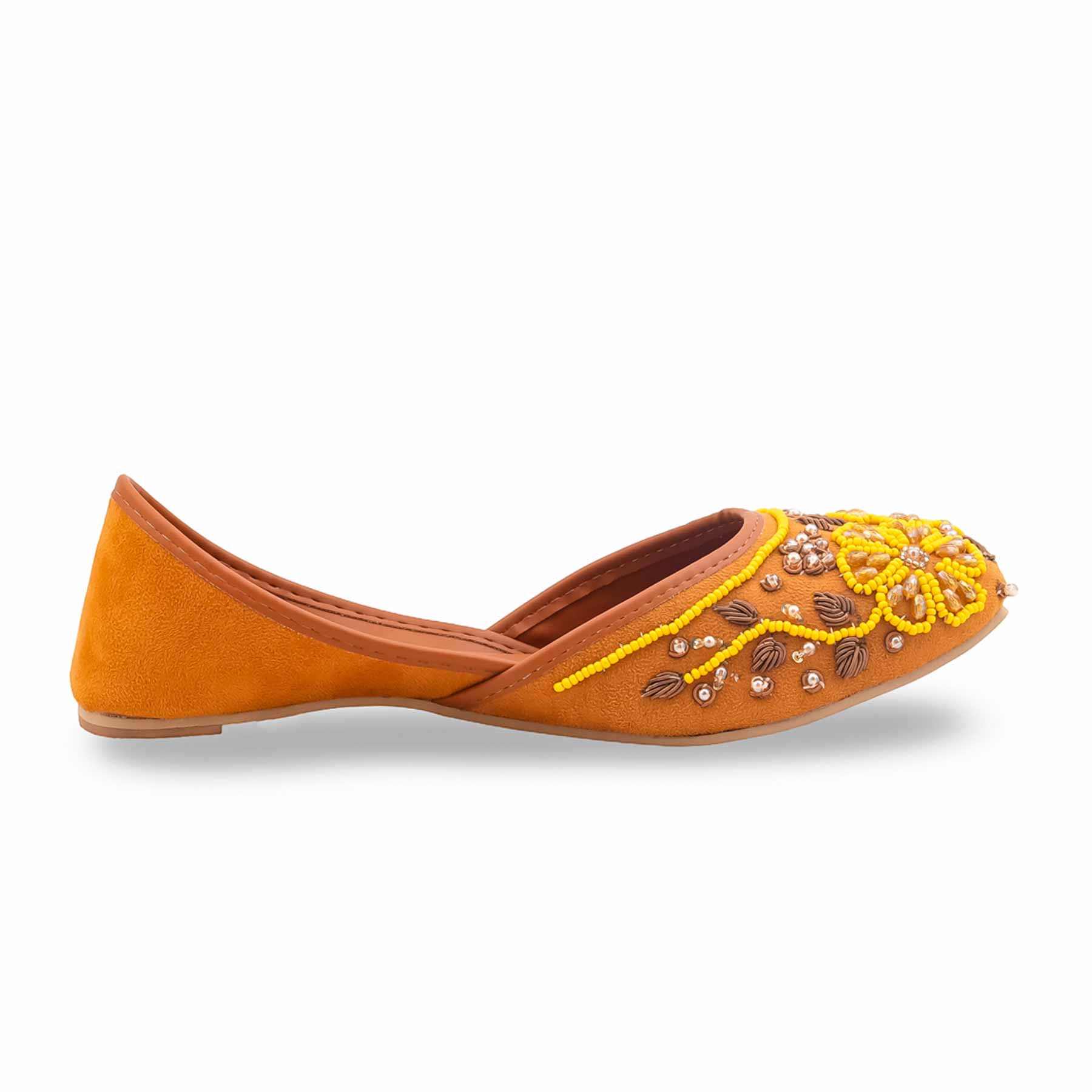 Mustard Fancy Khussa For Ladies EC8617 - Image 2