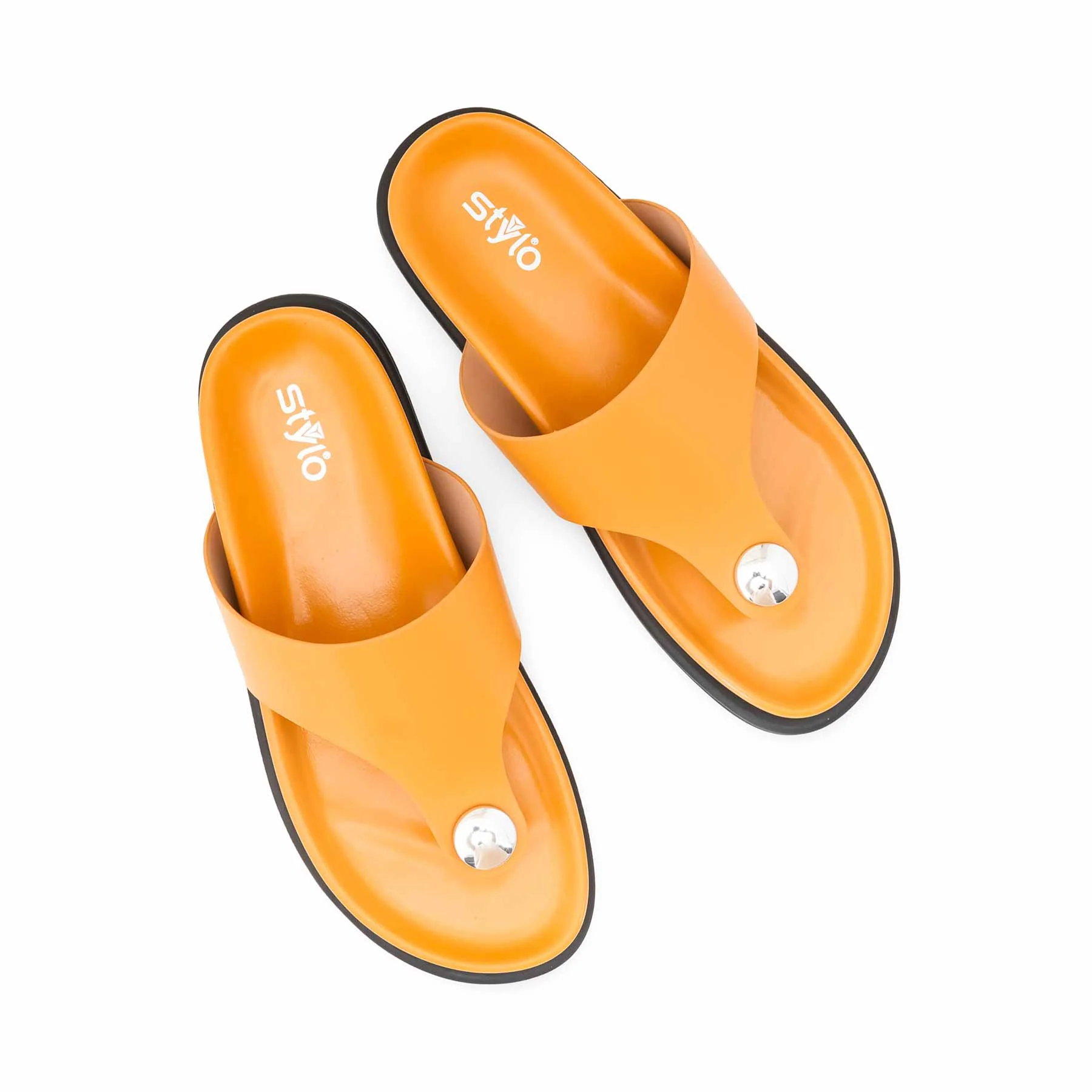 Mustard Formal Chappal For Women PU0701 - Image 5