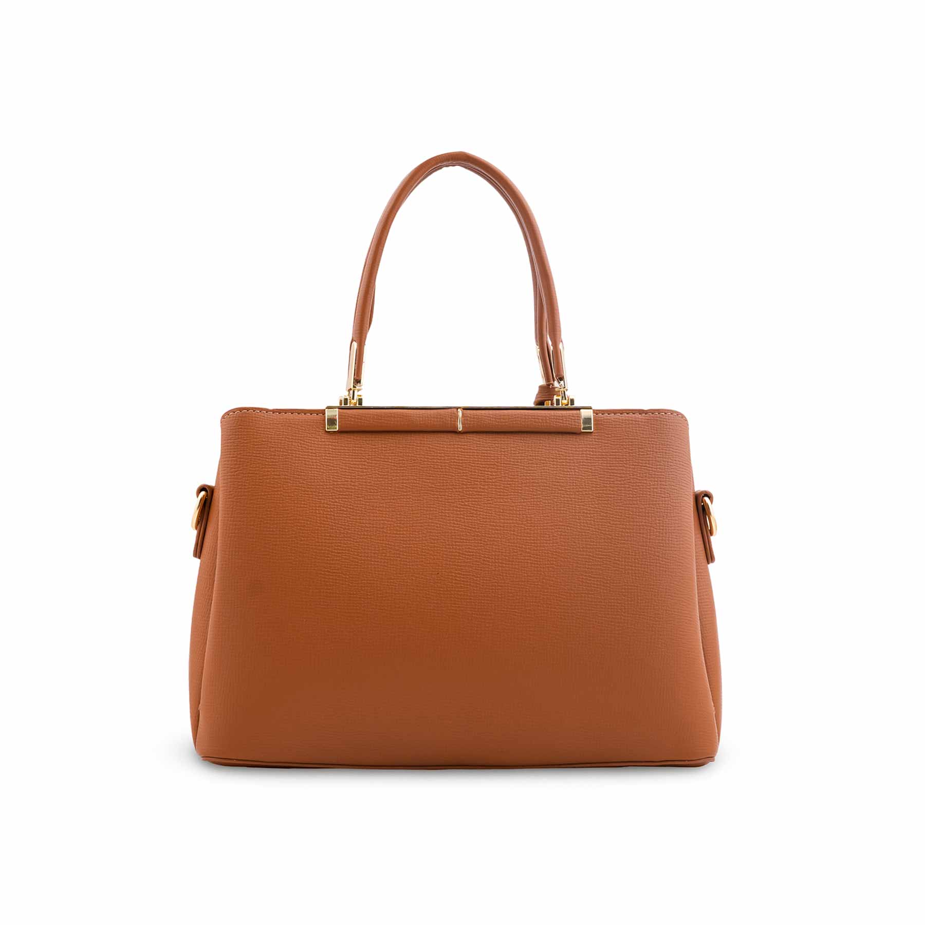 Mustard Formal Hand Bag For Ladies P36573 - Image 4