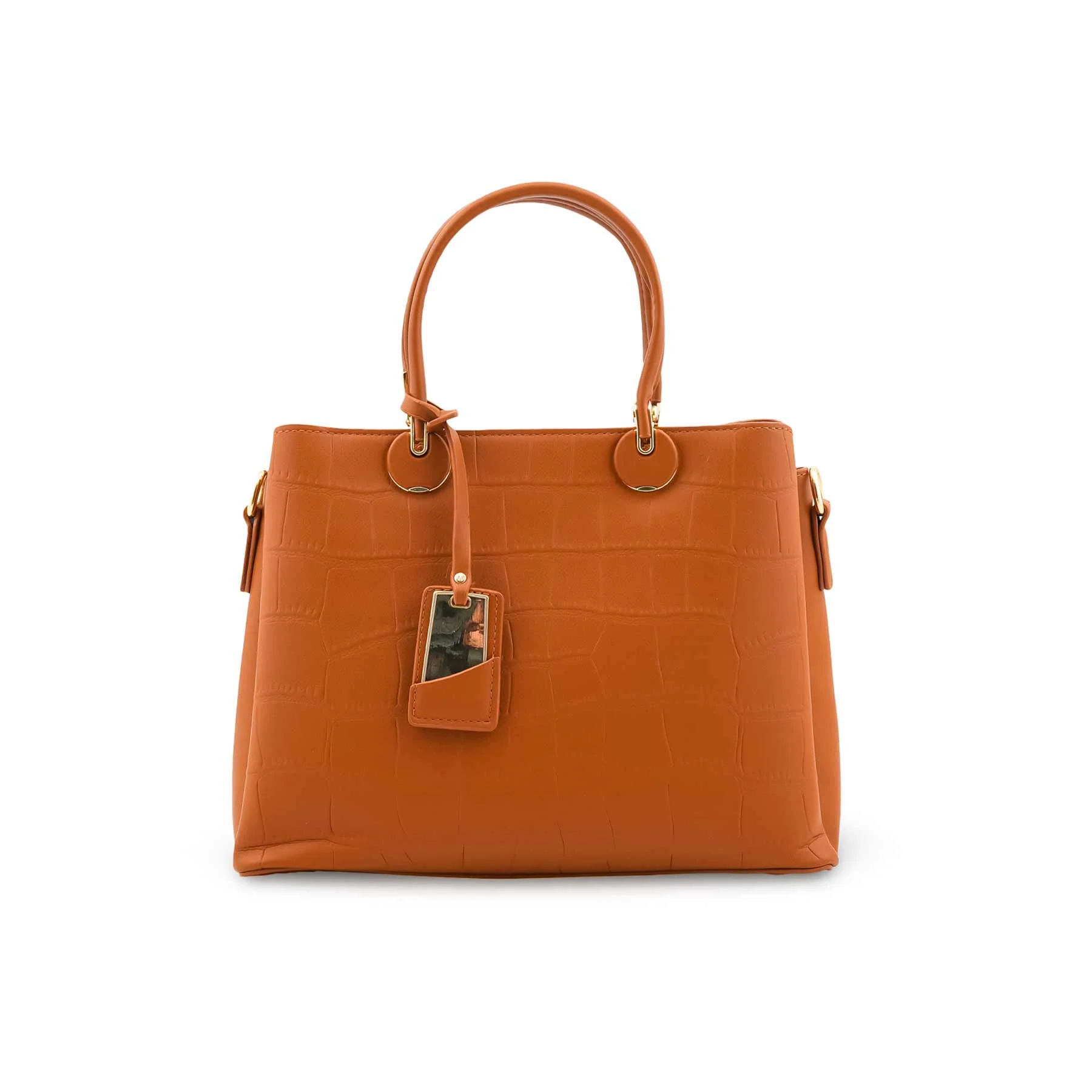 Mustard Formal Hand Bag For Women P36447 - Image 2