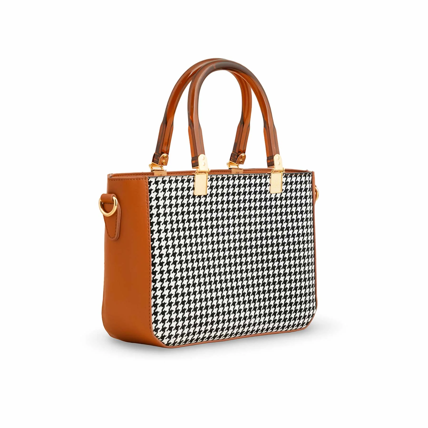 Mustard Formal Hand Bag For Women P55647 - Image 2
