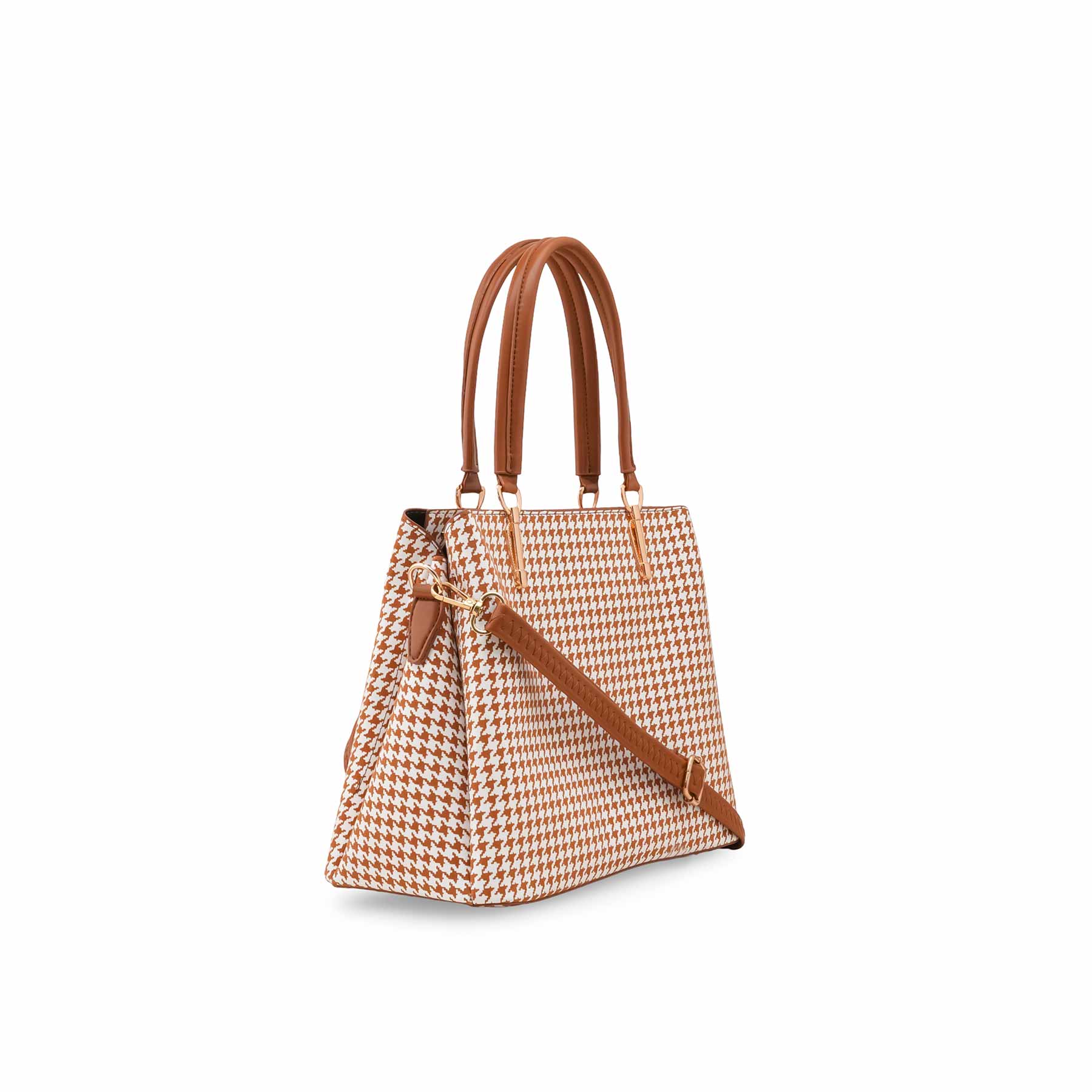 Mustard Formal Hand Bag For Women P55843 - Image 3
