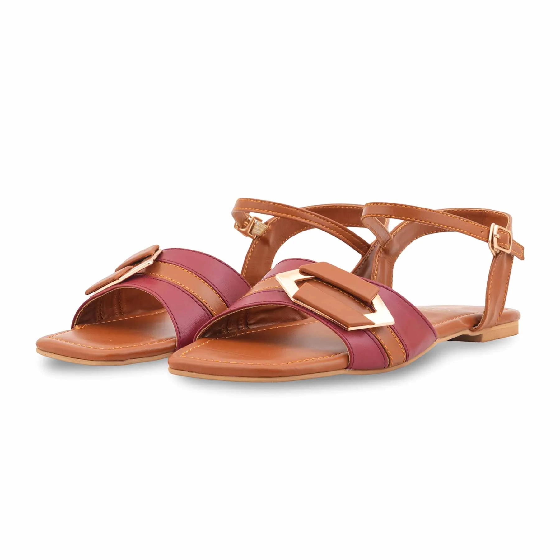 Mustard Formal Sandal For Women FR5495 - Image 3