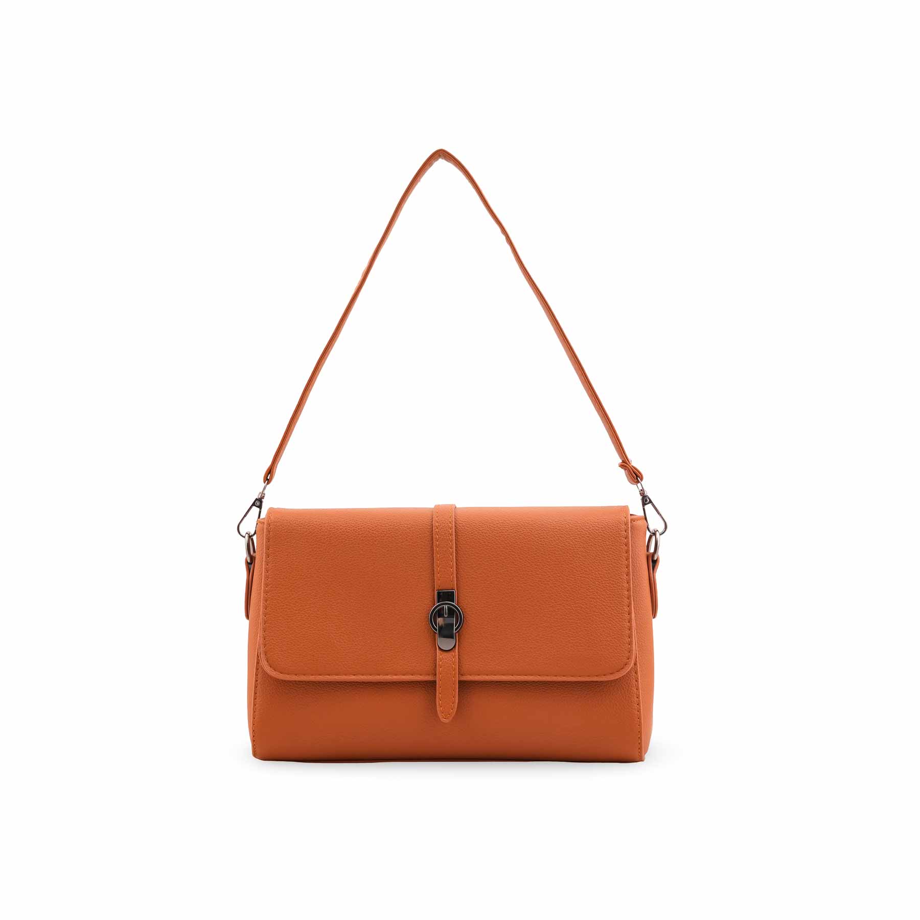 Mustard Formal Shoulder Bag For Ladies P36546 - Image 2