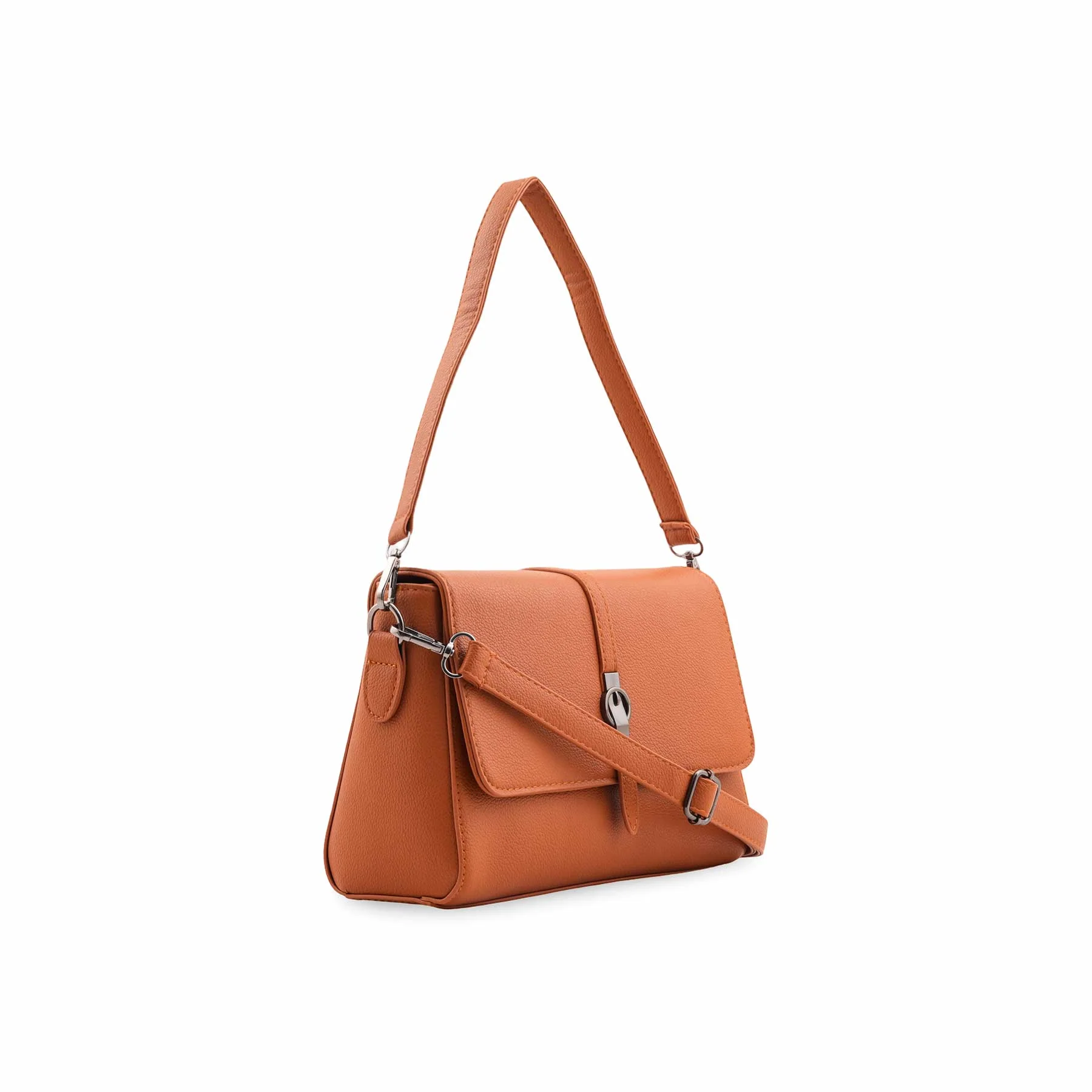 Mustard Formal Shoulder Bag For Ladies P36546 - Image 3