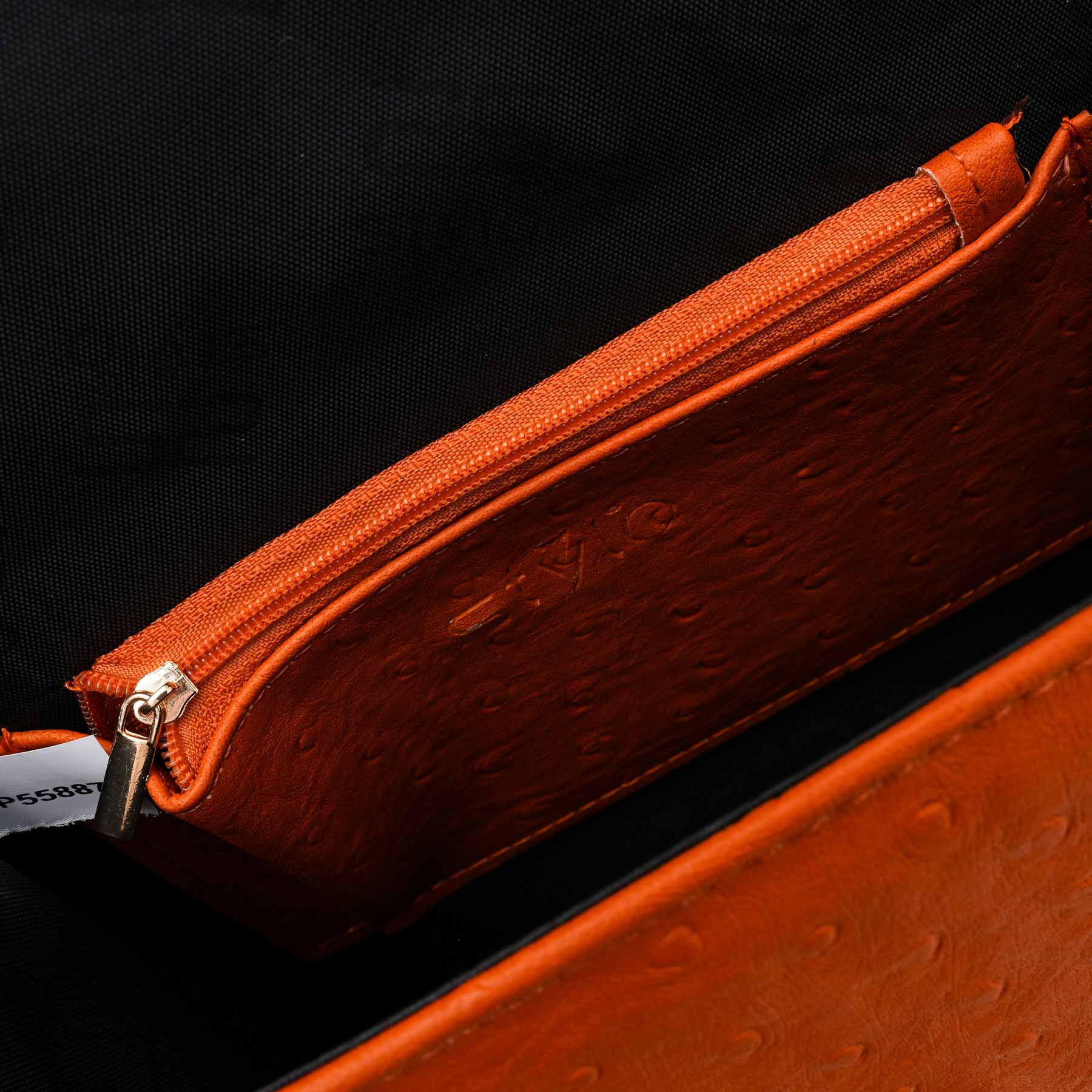 Mustard Formal Shoulder Bag For Ladies P55887 - Image 6