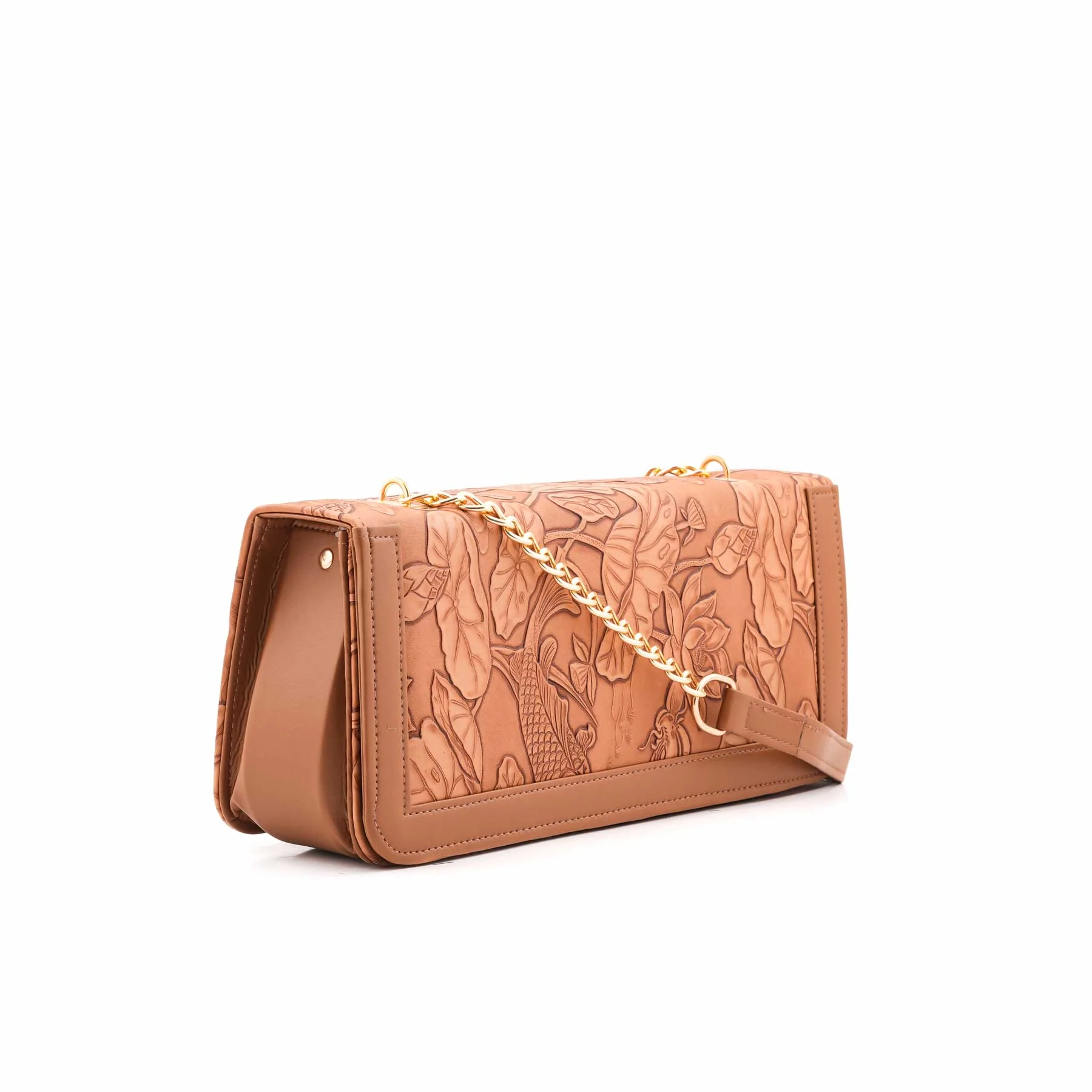 Mustard Formal Shoulder Bag For Women P56309 - Image 3