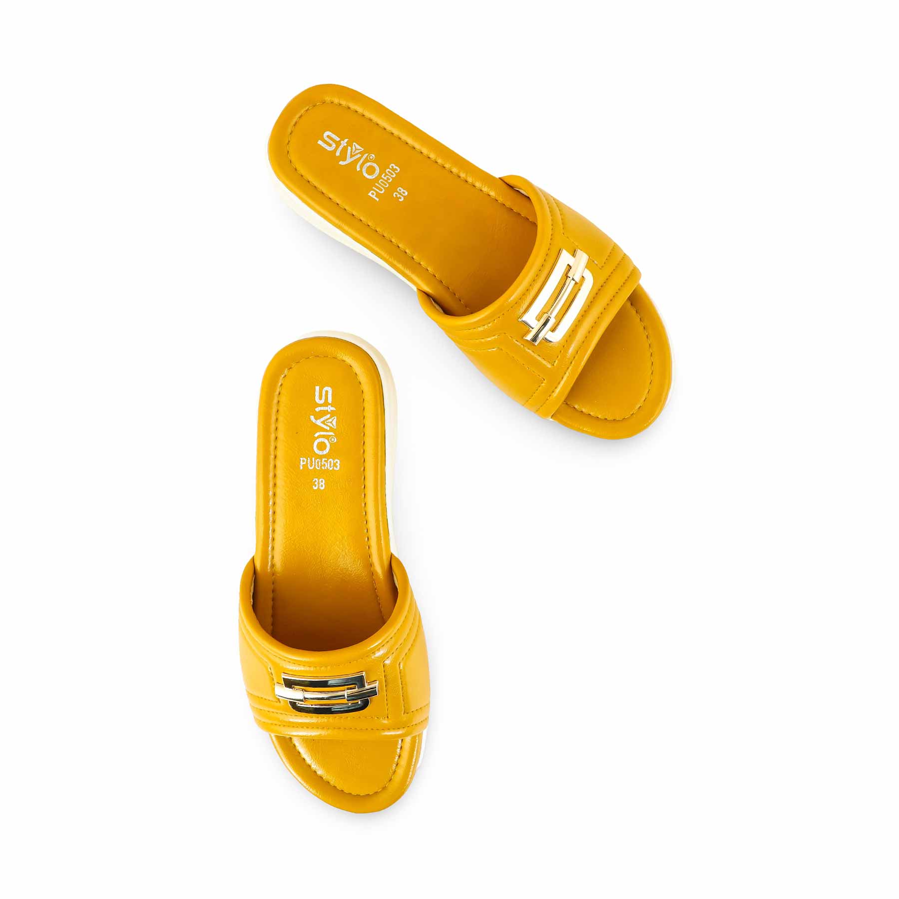 Mustard Formal Slipper PU0503 - Image 5