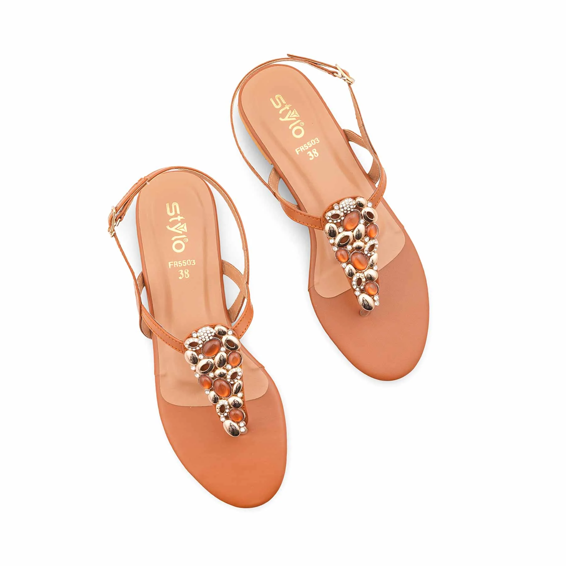 Mustard Formal Women Sandal FR5503 - Image 5