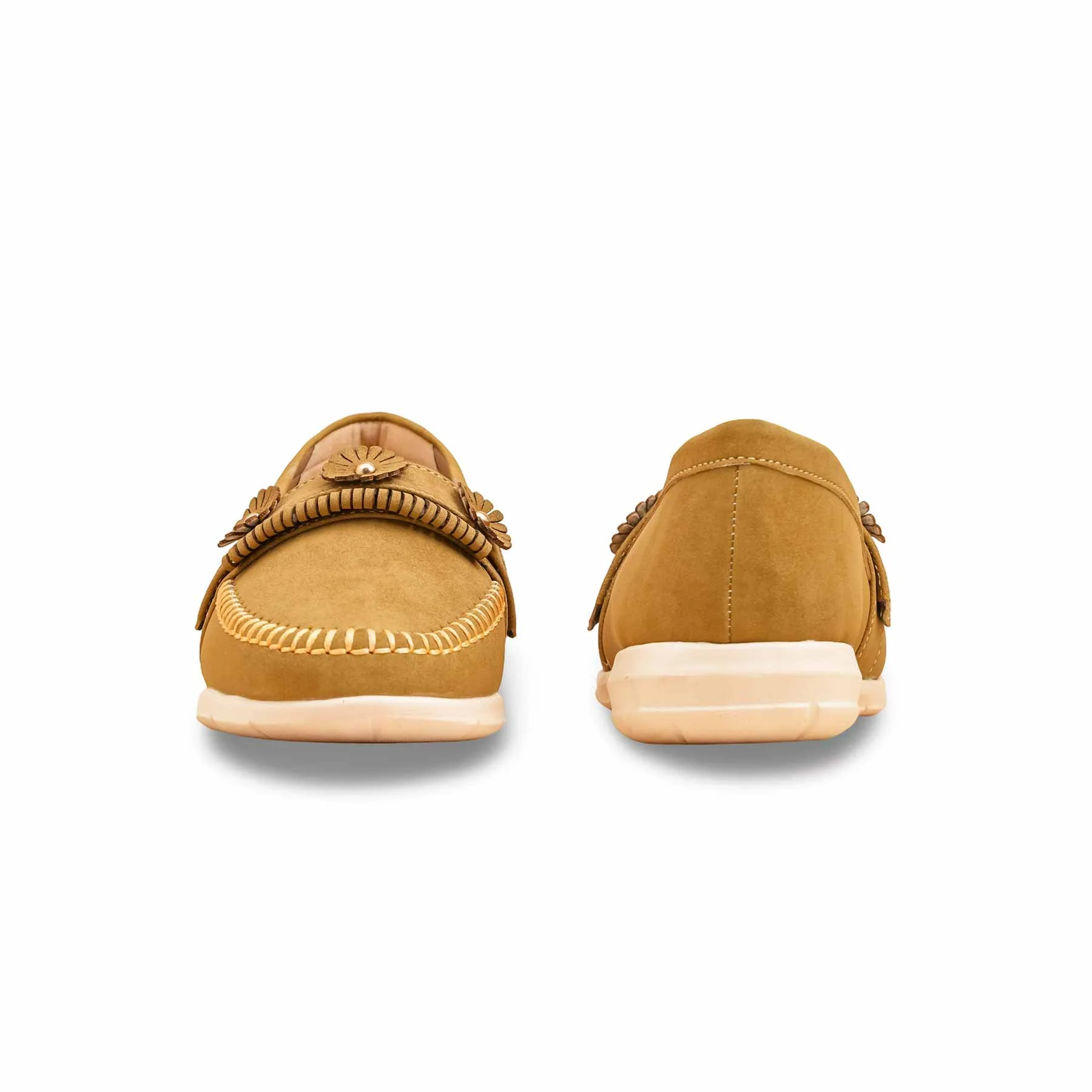 Mustard Moccasin For Ladies WN4558 - Image 4