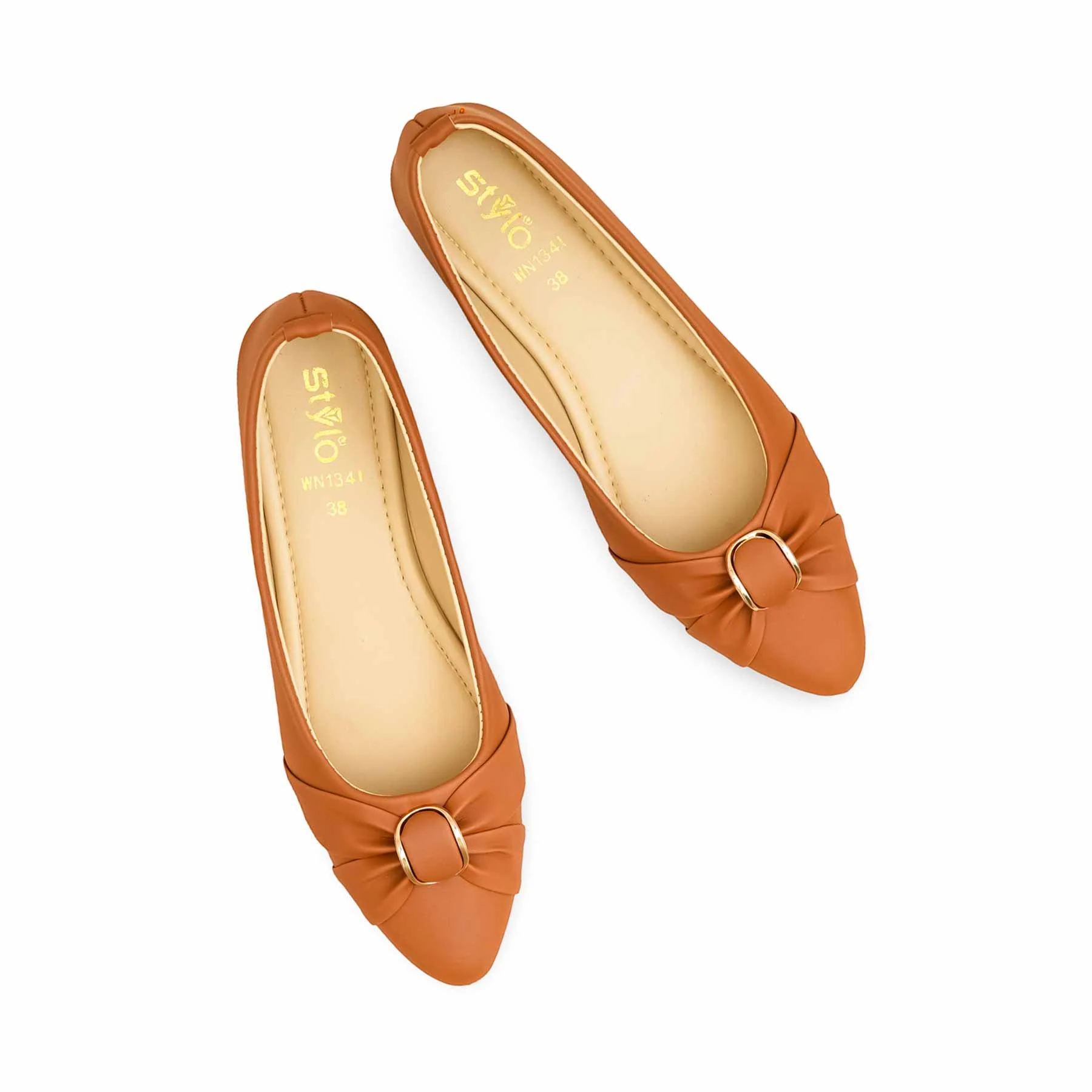 Mustard Pumps For Ladies WN1341 - Image 5