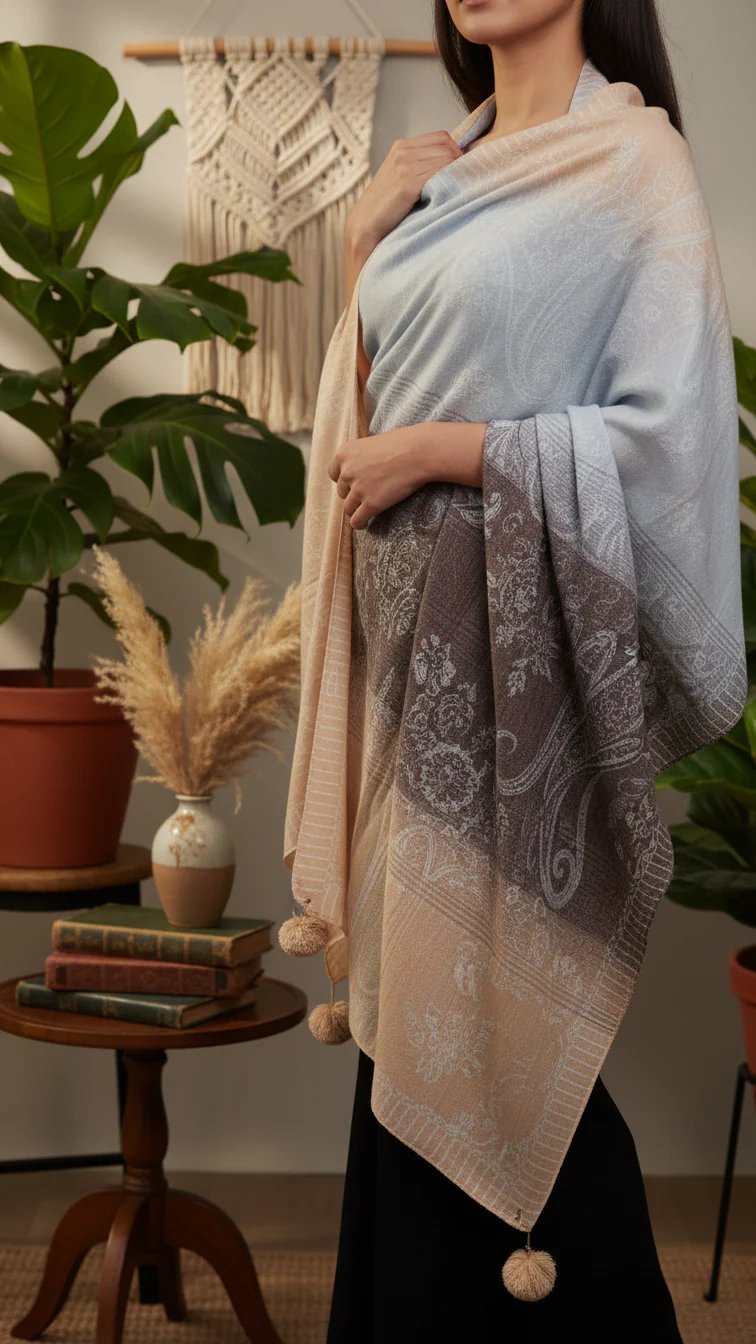 Mustard Winter Stole PW5762