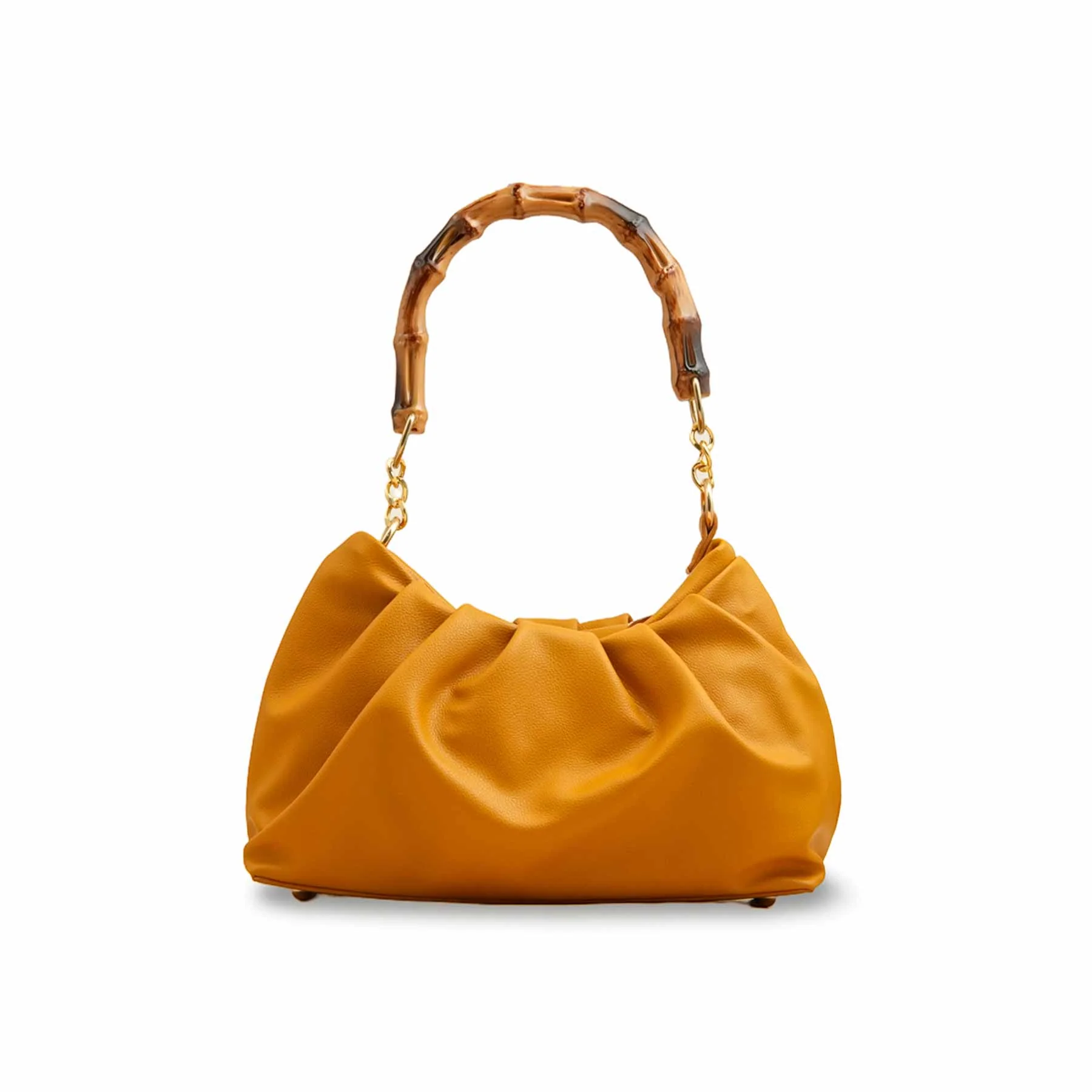 Mustard Women Formal Hand Bag P55819 - Image 2