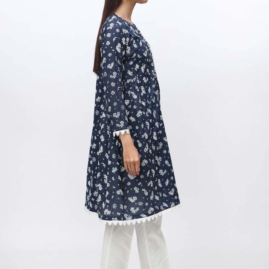 1PC- Puff Printed Cambric Shirt PS4009 - Image 2
